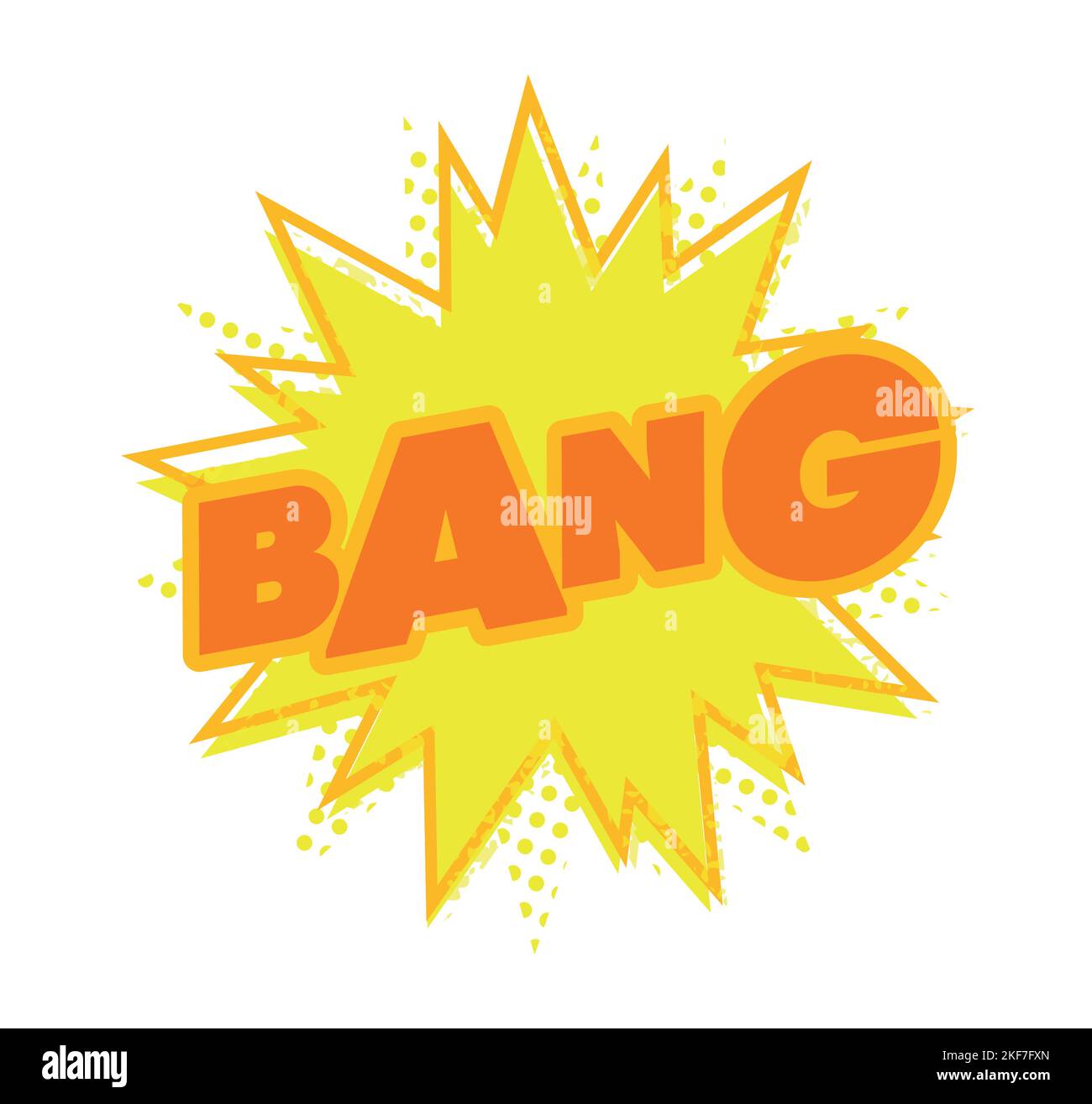 Bang Bang. Pop Art. Comic Explosion. Vektor Der Zeichenvorlage. Designvorlage. Stock Vektor