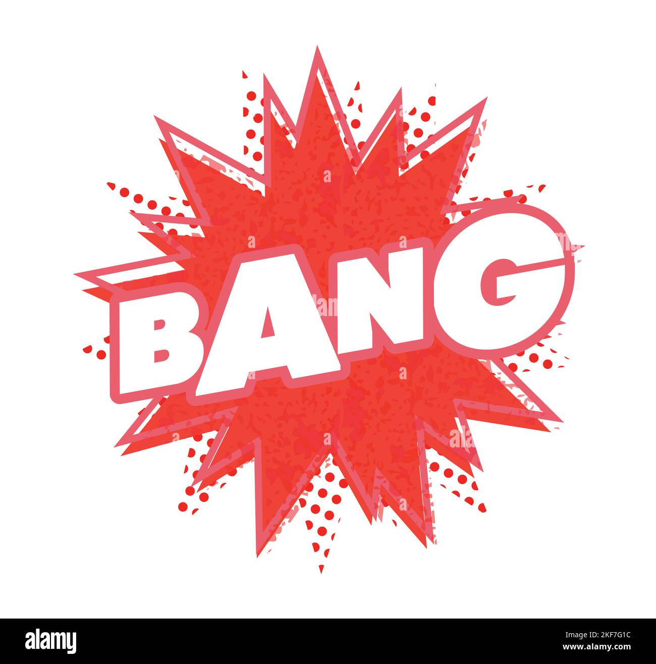 Bang Bang. Pop Art. Comic Explosion. Vektor Der Zeichenvorlage. Designvorlage. Stock Vektor