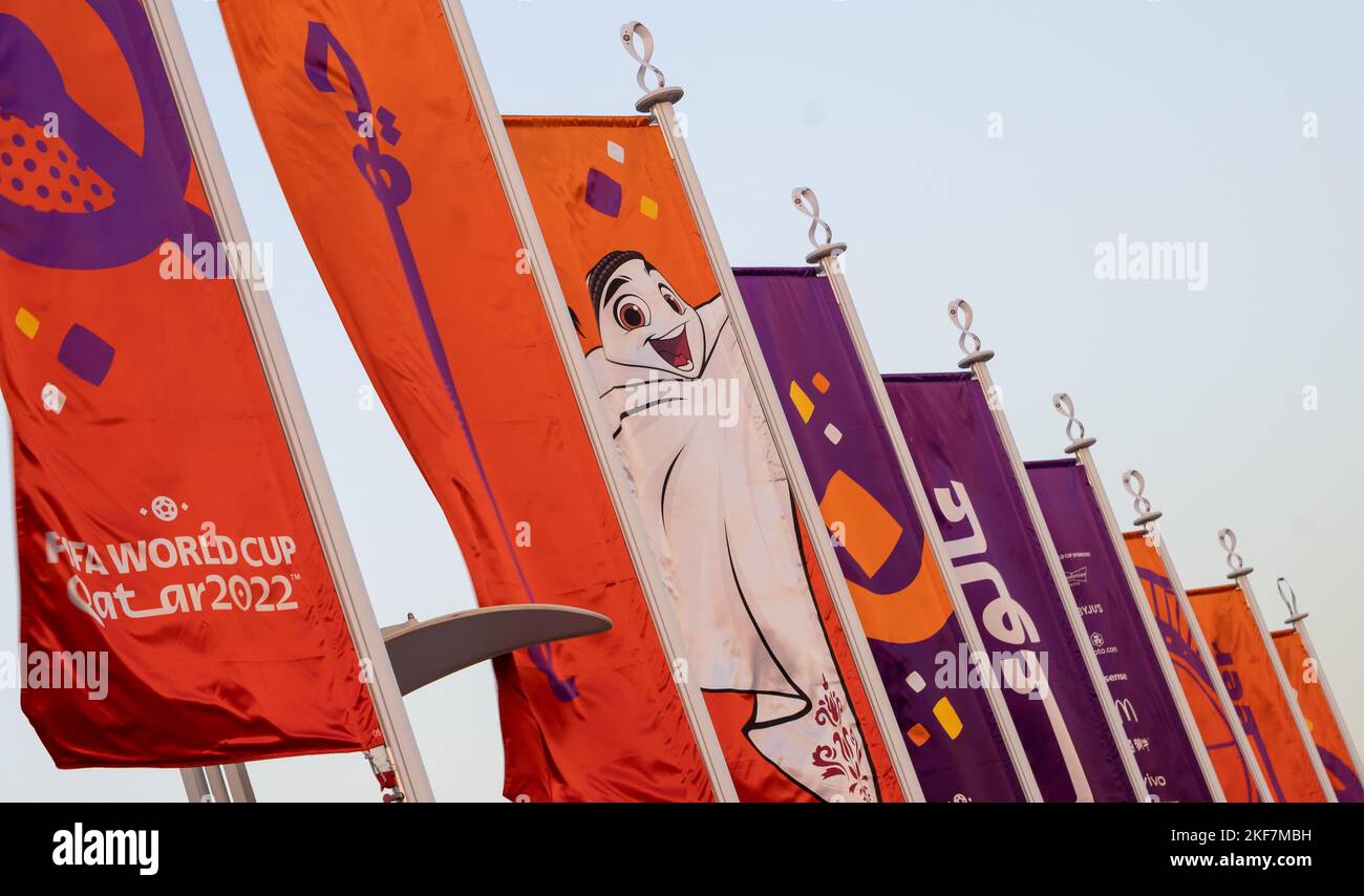 Doha, Katar - Oktober 10,2022: Das Khalifa International Stadium, auch bekannt als Nationalstadion, ist ein Mehrzweckstadion in Doha, Katar, das 1976 erbaut wurde Stockfoto