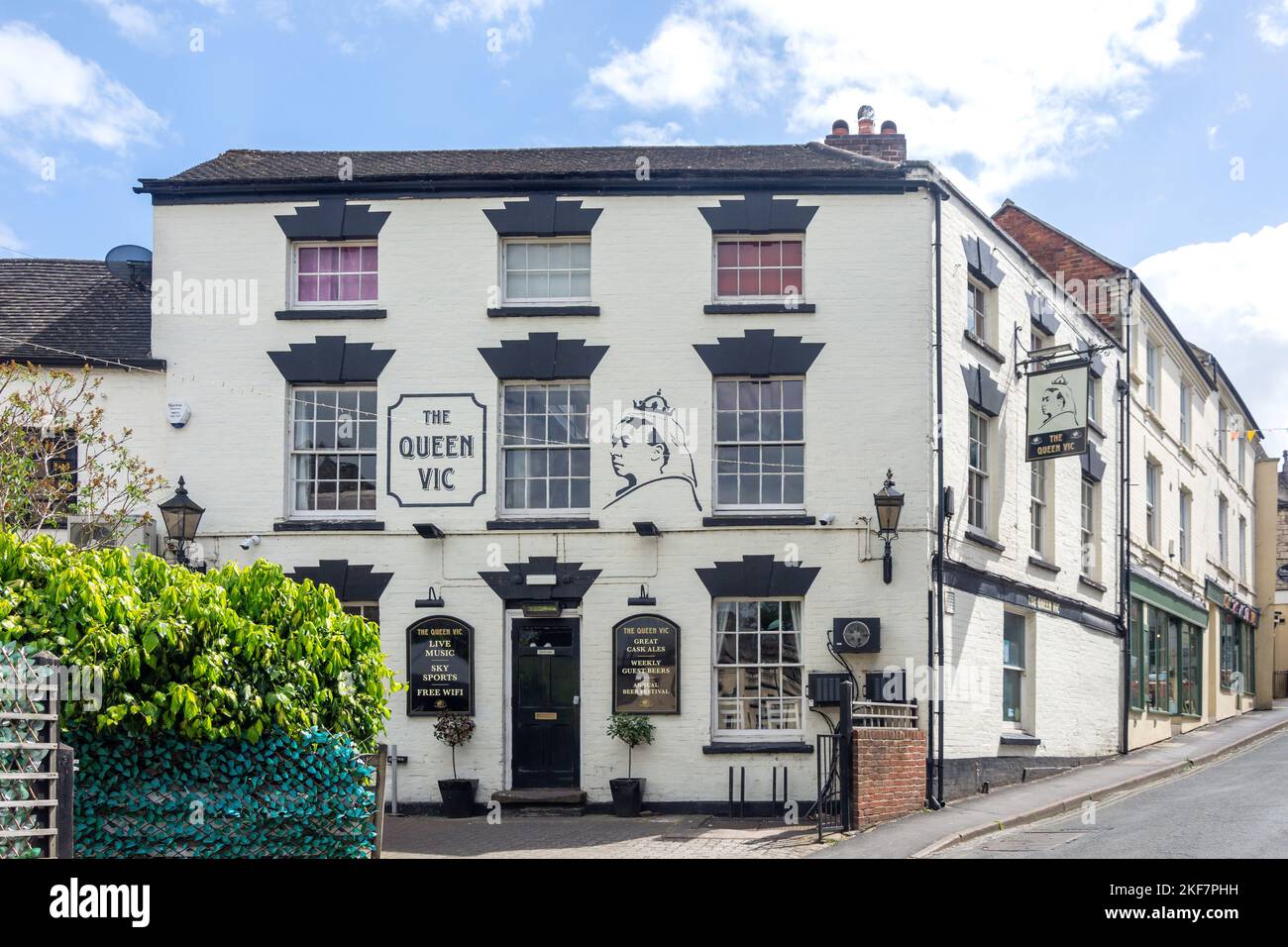 The Queen Vic Pub, Gloucester Street, Stroud, Gloucestershire, England, Vereinigtes Königreich Stockfoto