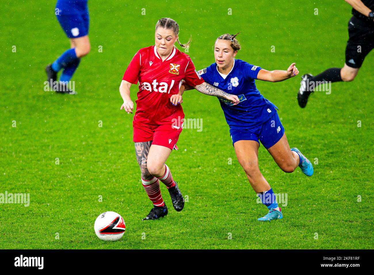 Cardiff, Großbritannien. 16.. November 2022. Cardiff City gegen Abergavenny beim Genero Adran Premier im Cardiff City Stadium am 16.. November 2022. Quelle: Lewis Mitchell/Alamy Live News Stockfoto