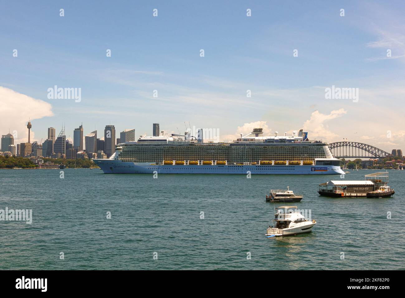 Das Quanten der Meere-Schiff ankerte am 12. November 2022 im Hafen von Sydney Stockfoto