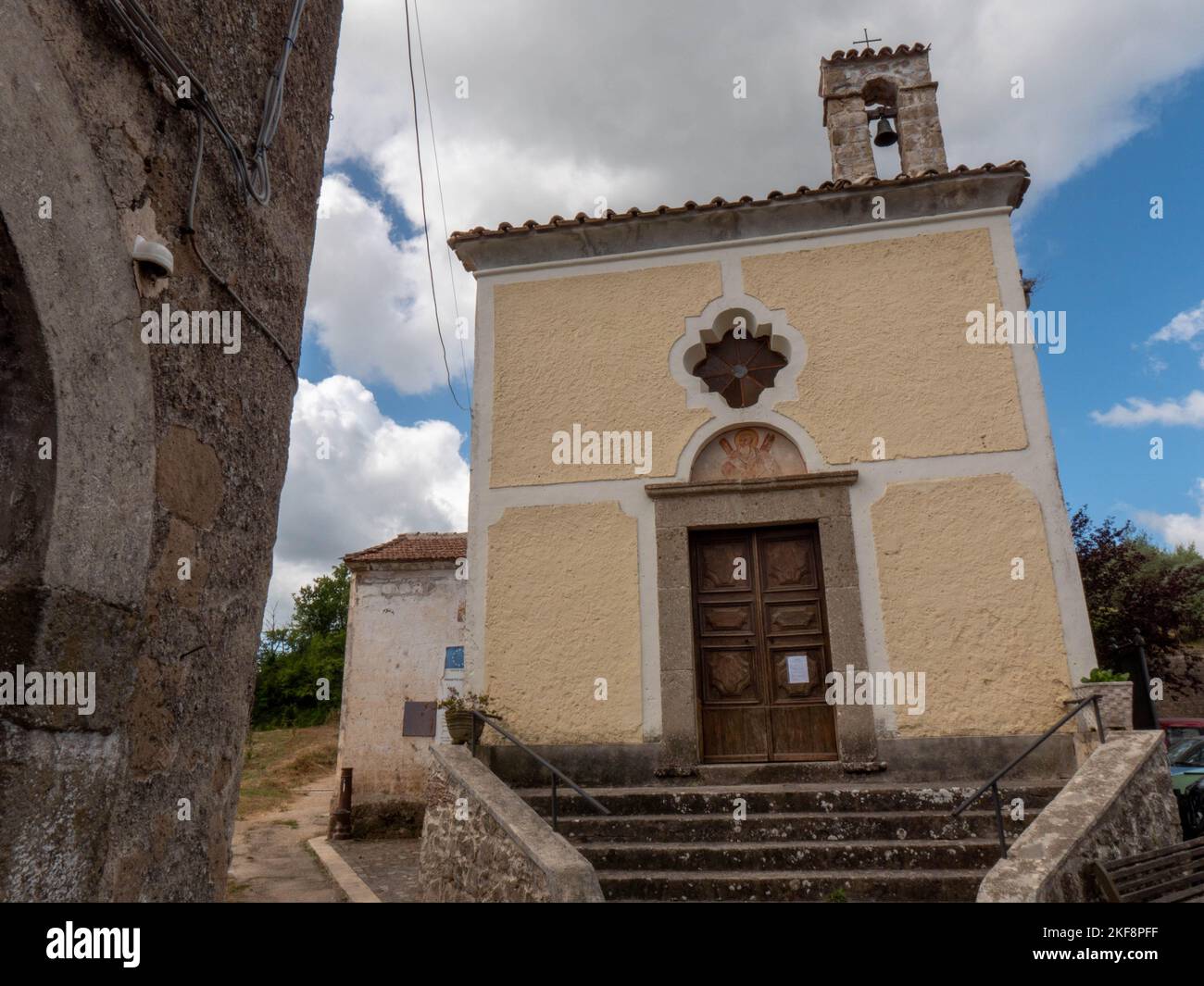 Pietravairano, ein mittelalterliches Dorf in der Provinz Caserta, Italien. Stockfoto