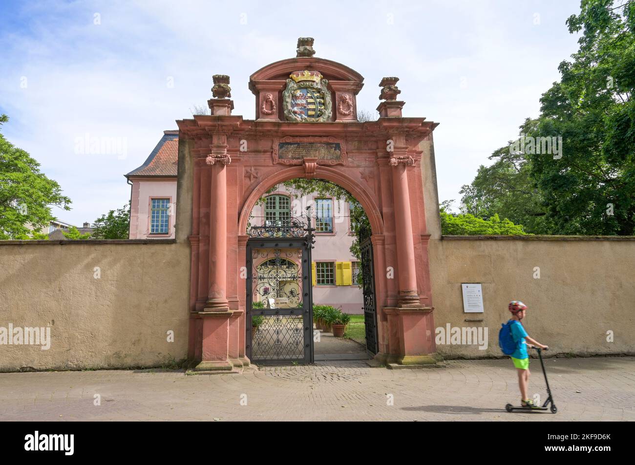 Portal, Prinz-Georg-Palais, Großherzoglich-Hessische Porzellansammlung, Darmstadt, Hessen, Deutschland Stockfoto