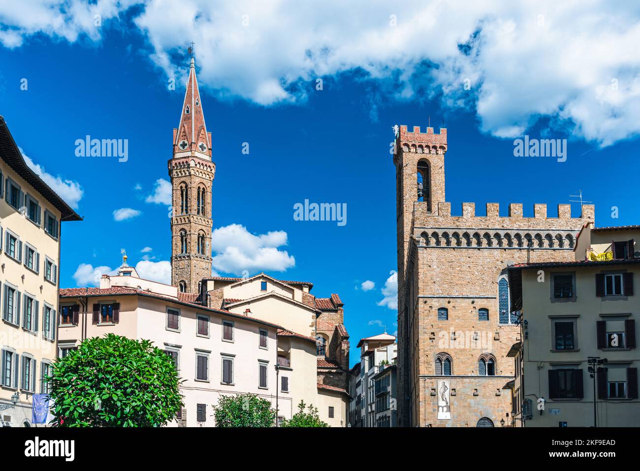 Badia Fiorentina und Bargello Nationalmuseum, Florenz, Italien, Europa Stockfoto