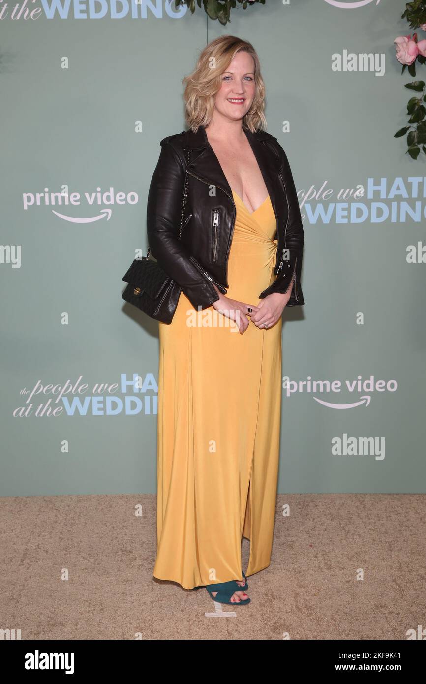 16. November 2022 -Los Angeles, Kalifornien - Lizzie Molyneux-Logelin. Die Menschen, die wir hassen, auf der Hochzeitsfeier im Regency Village Theater in Los Angeles. (Bild: © FS/AdMedia über ZUMA Press Wire) Stockfoto