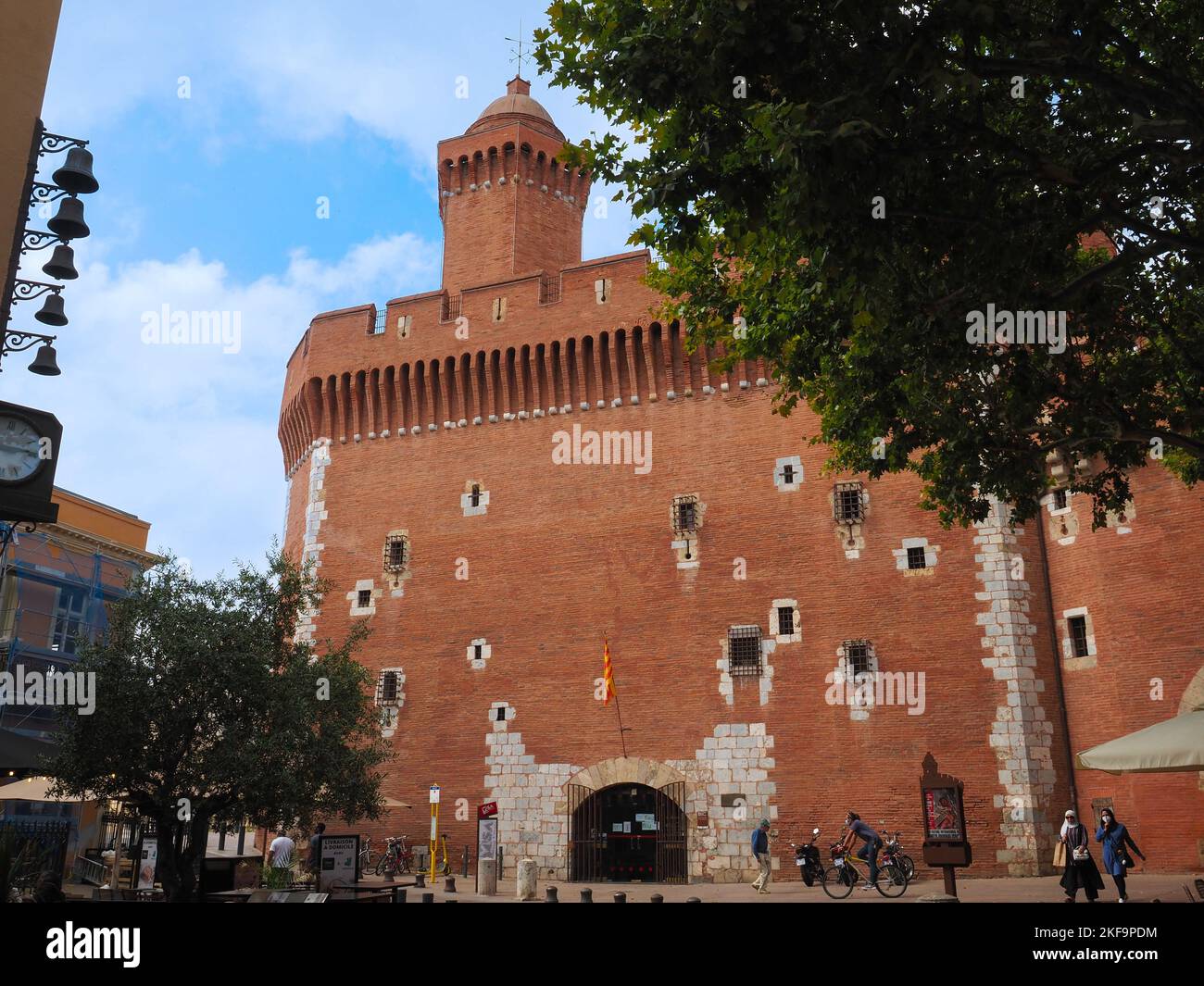 Bild von le Castillet in Perpignan. Stockfoto