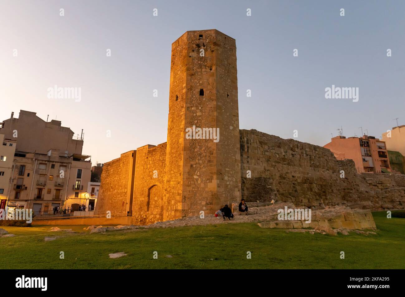 Turm der Nonnen Tarragona Spanien Stockfoto