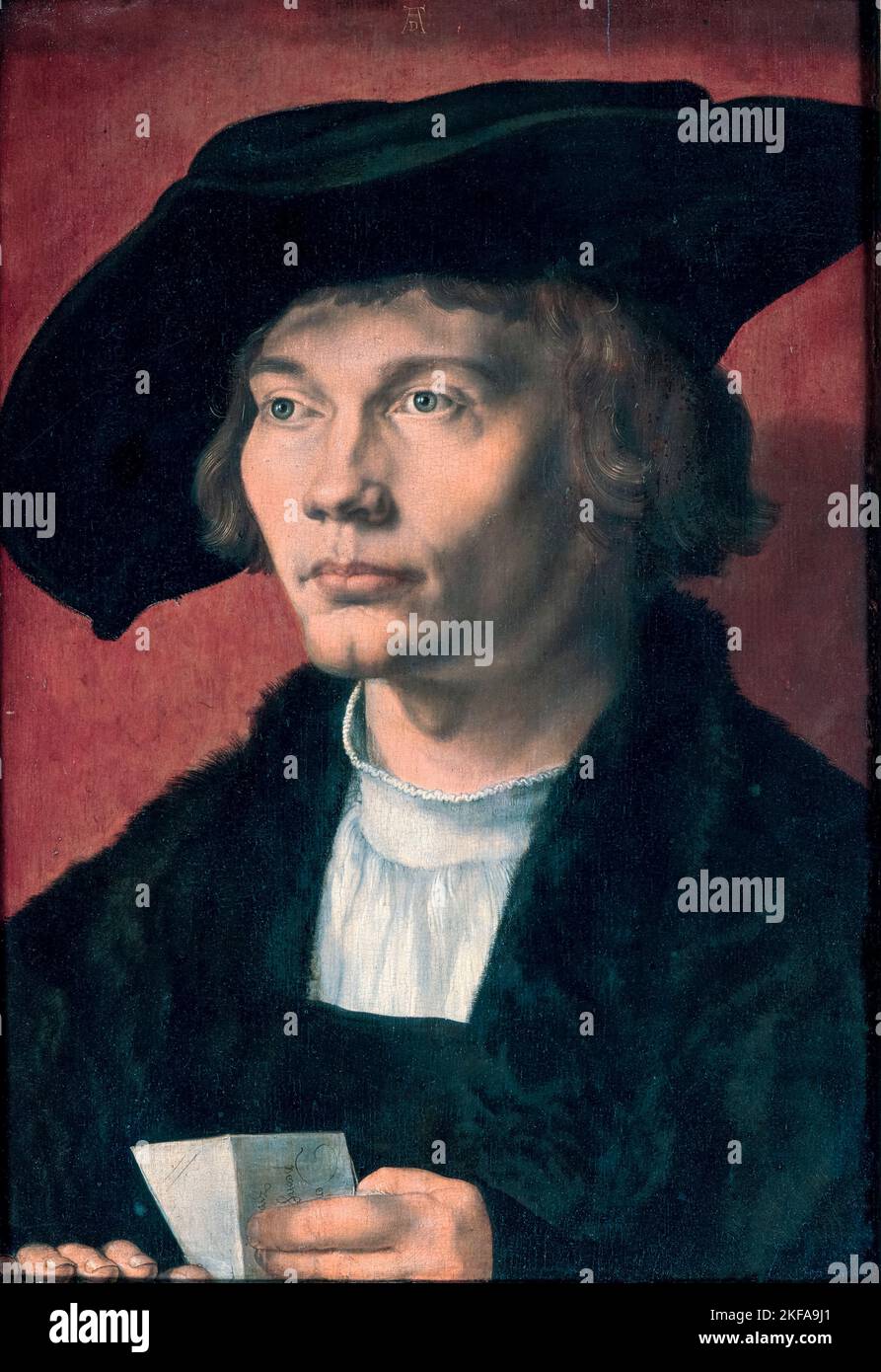 Bernhard von Reesen (1491-1521), war ein hanseatischer Kaufmann, Ölporträt auf Tafel von Albrecht Dürer, 1521 Stockfoto