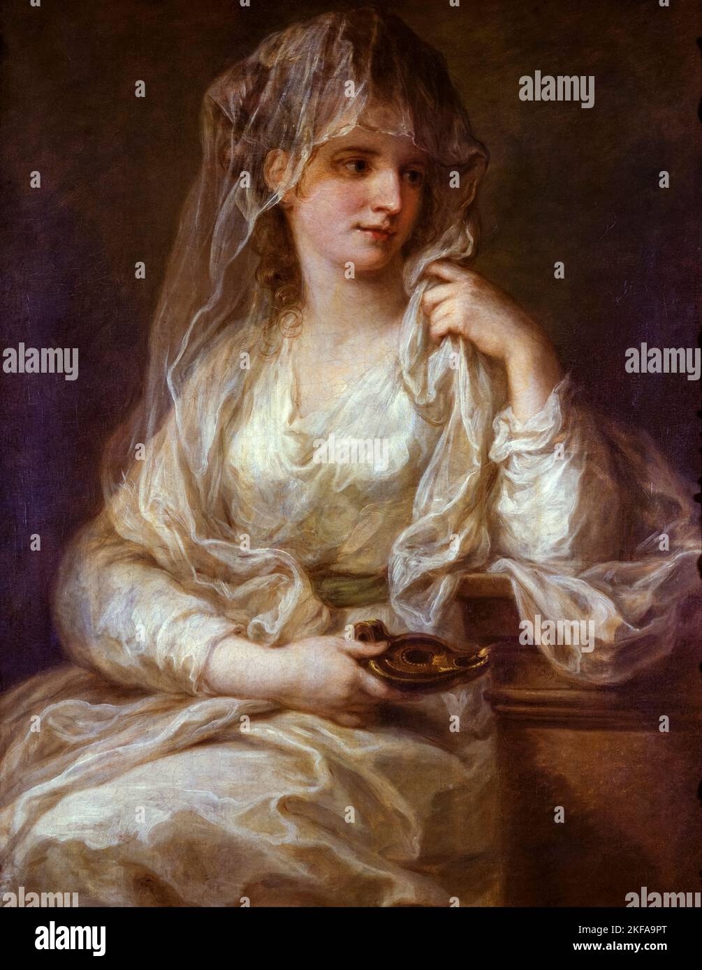 Angelica Kauffman, Porträt einer Dame als Vestalin, Ölgemälde, 1781-1782 Stockfoto