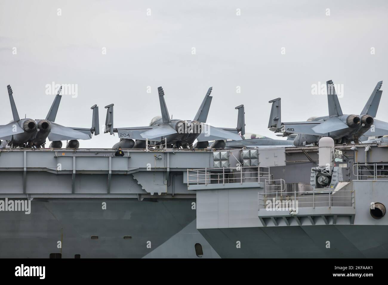 USS GERALD R FORD Stockfoto