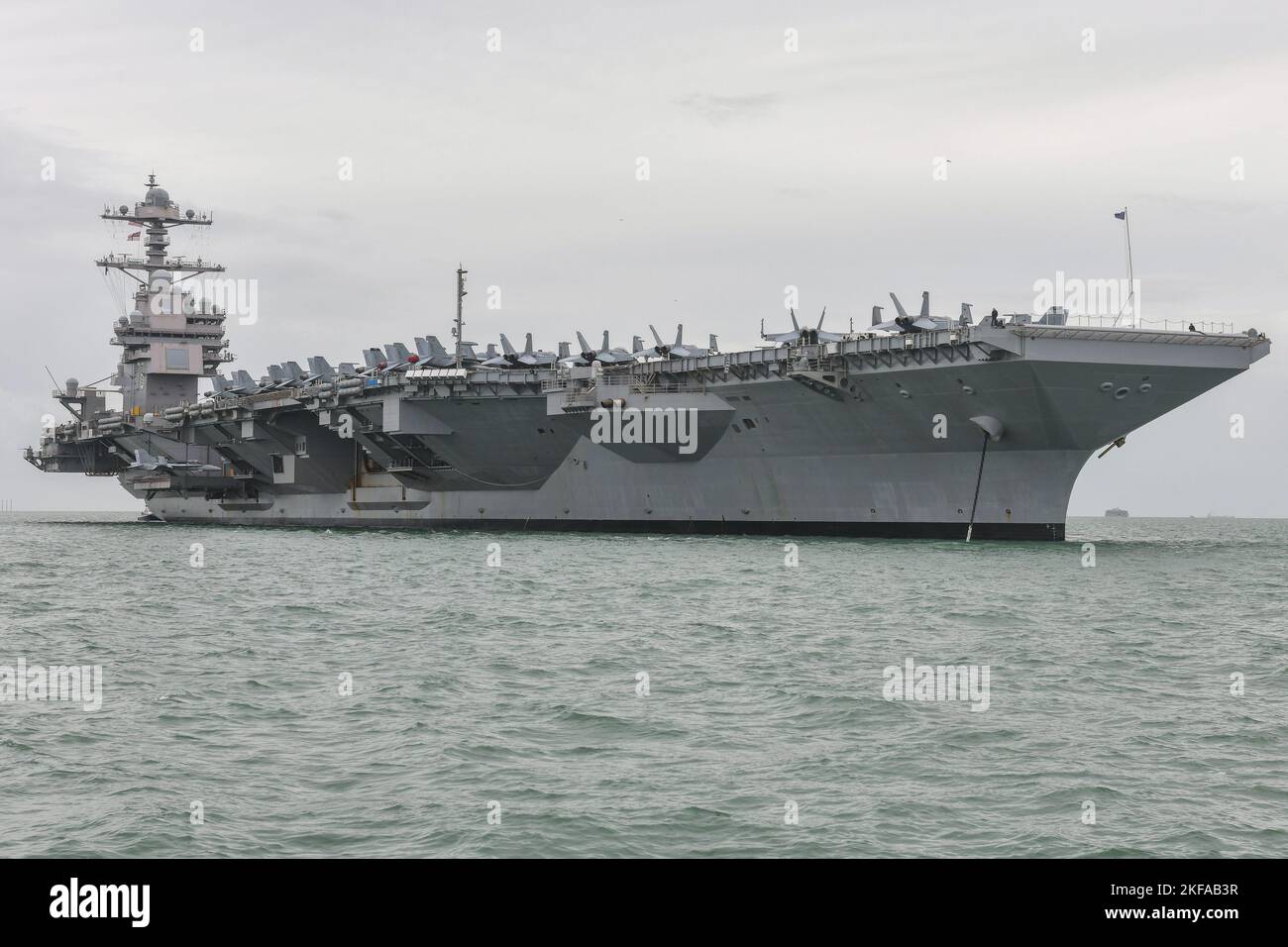USS GERALD R FORD Stockfoto