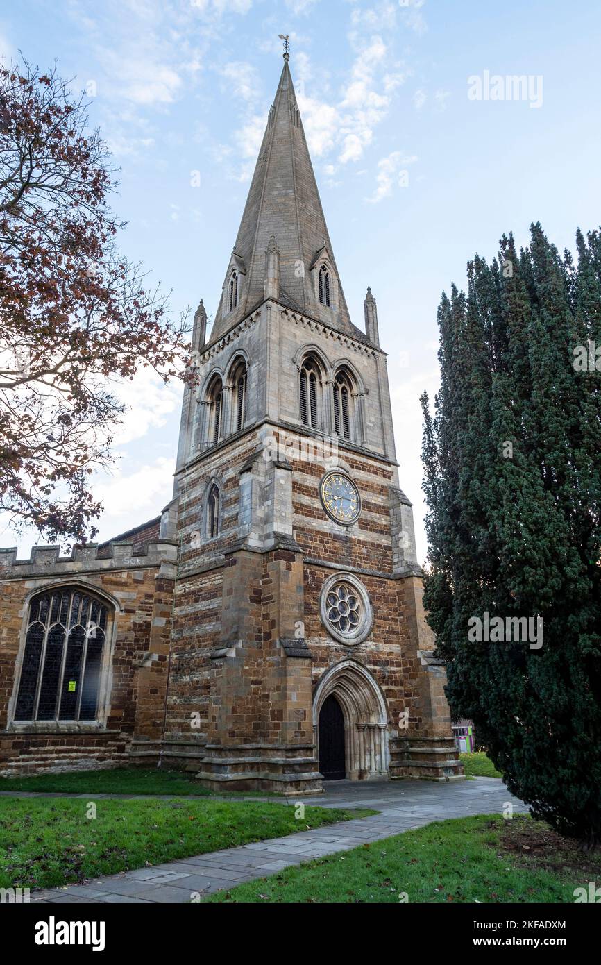 All Hallove's Church, Pebble Lane, Wellingborough, Northamptonshire, England, VEREINIGTES KÖNIGREICH Stockfoto