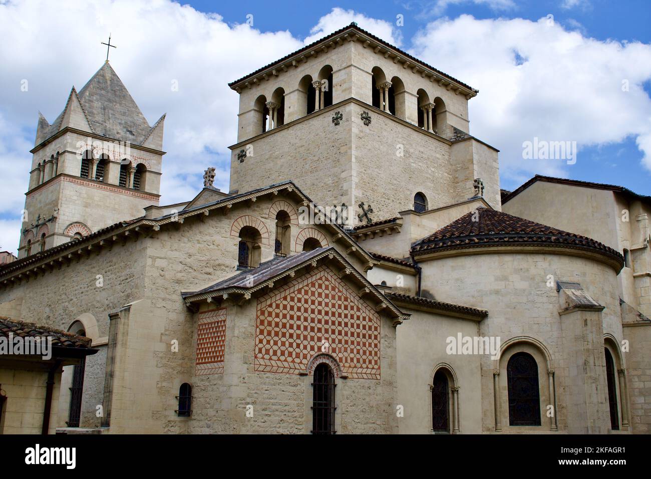 Paroisse Catholique Saint Martin d'Ainay Stockfoto