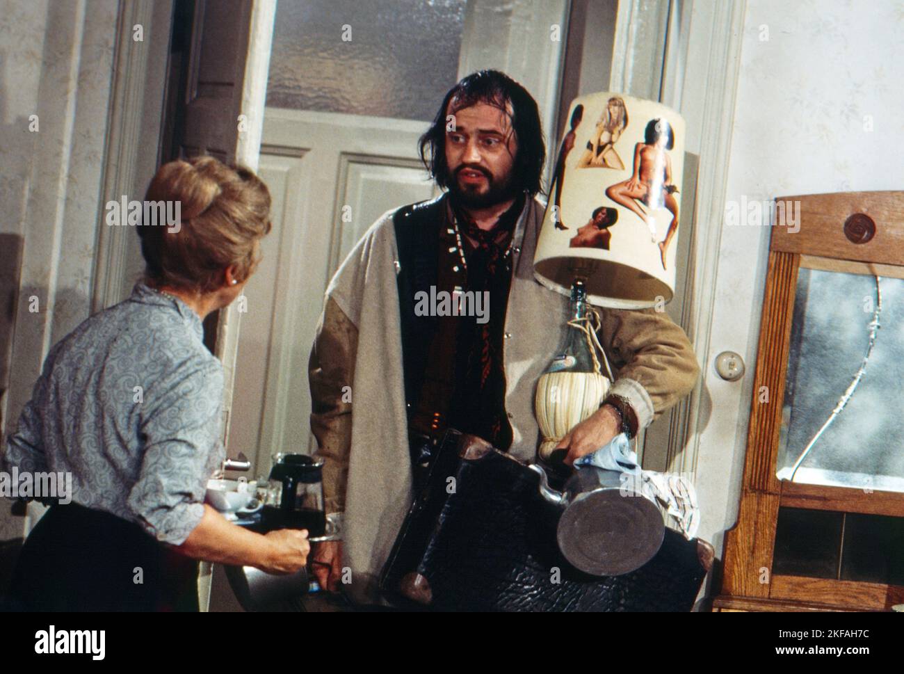 Love-in, Theaterstück nach Carl Borro Schwerin, Deutschland 1971, Regie: Karl Heinz Bieber, Darsteller: Bruni Löbel, András Fricsay Stockfoto