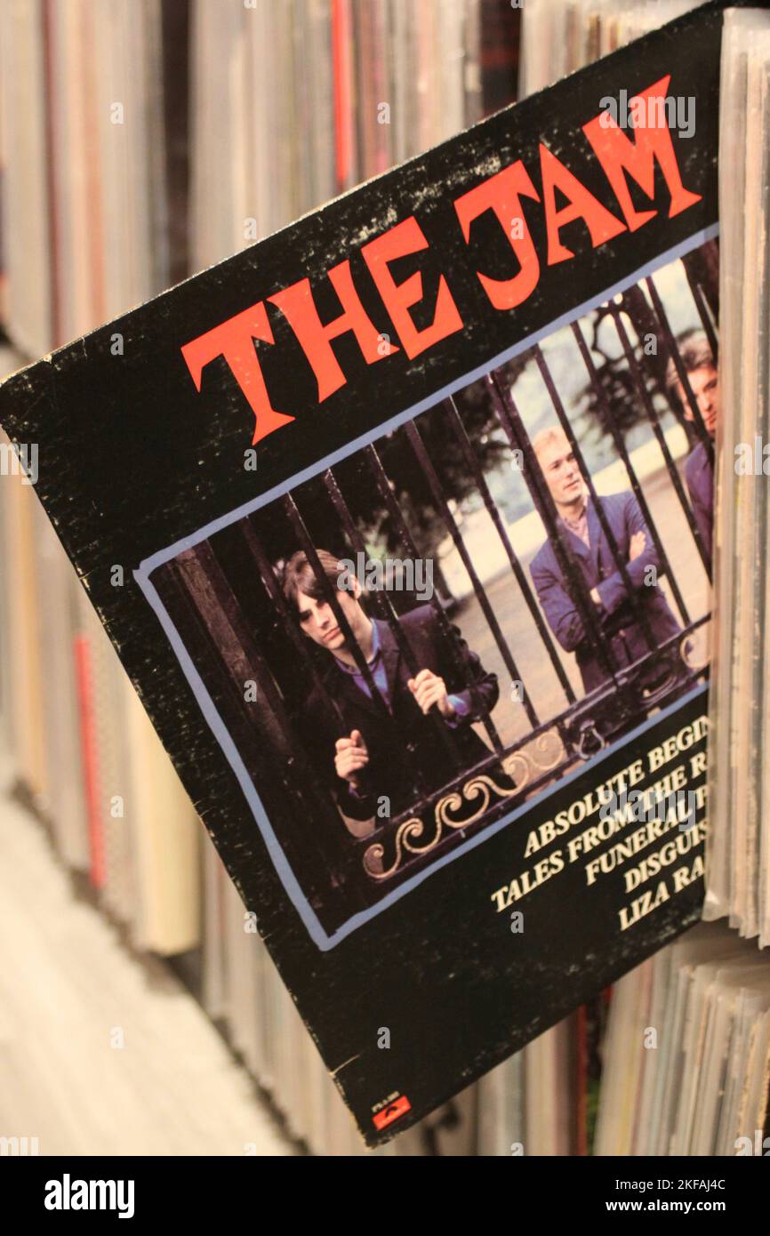 Jam Album auf Vinyl-Format Stockfoto