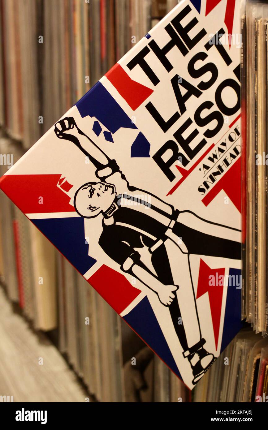 The Last Resort A Way of Life Skinhead Anthems auf Vinyl Stockfoto