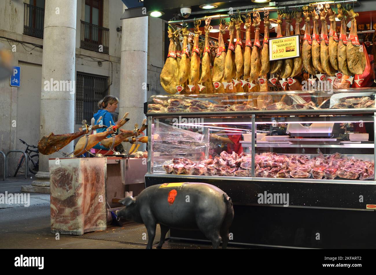 Markthalle la Boqueria Barcelona Spanien colorfoll Food Stockfoto