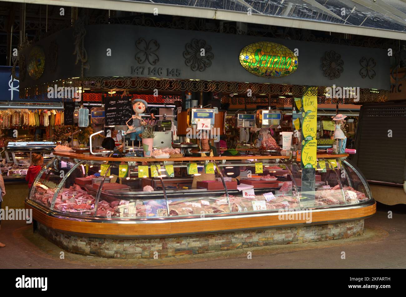 Markthalle la Boqueria Barcelona Spanien colorfoll Food Stockfoto