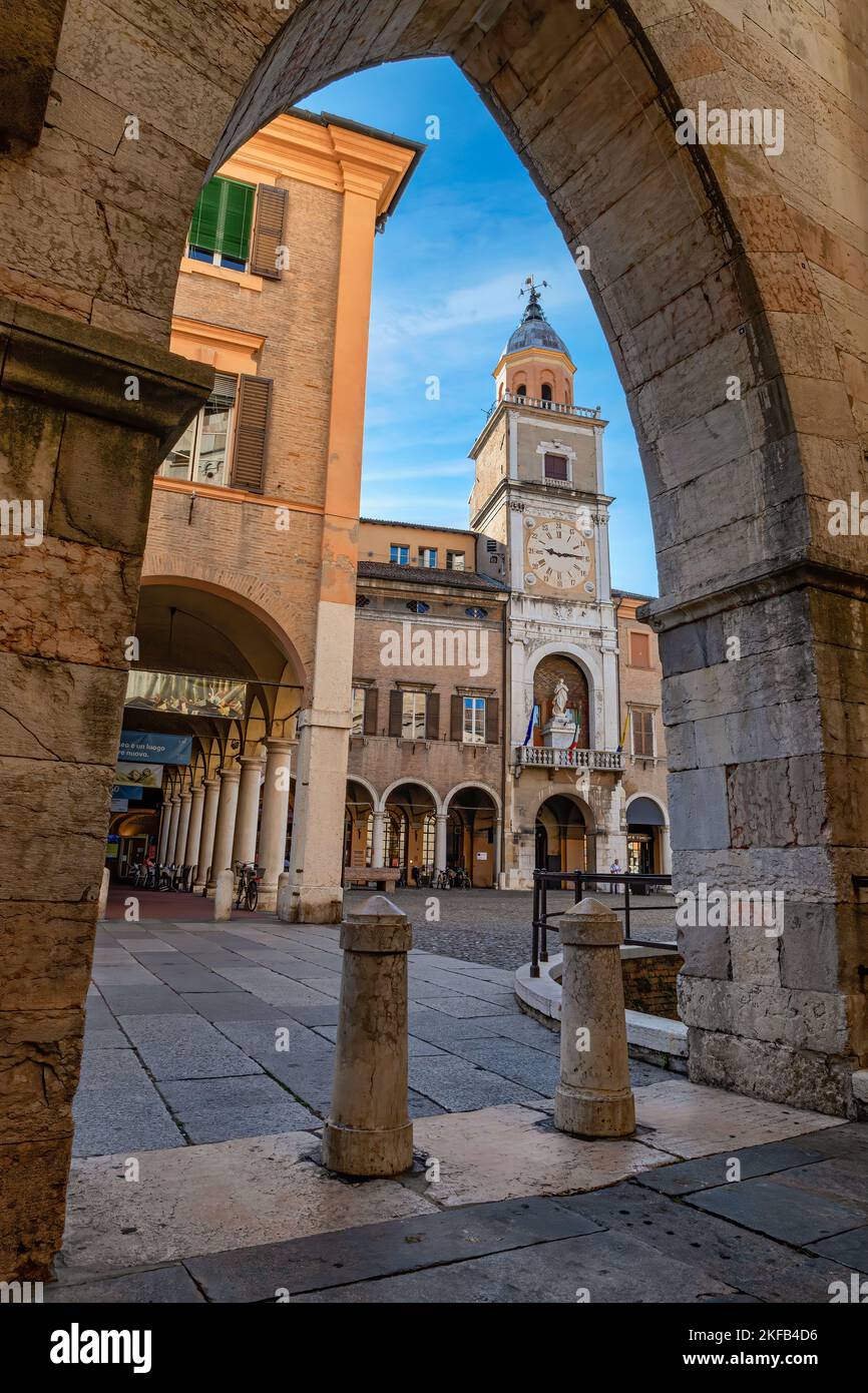 Palazzo del Comune di Modena, Emilia Romagna, Italien Stockfoto