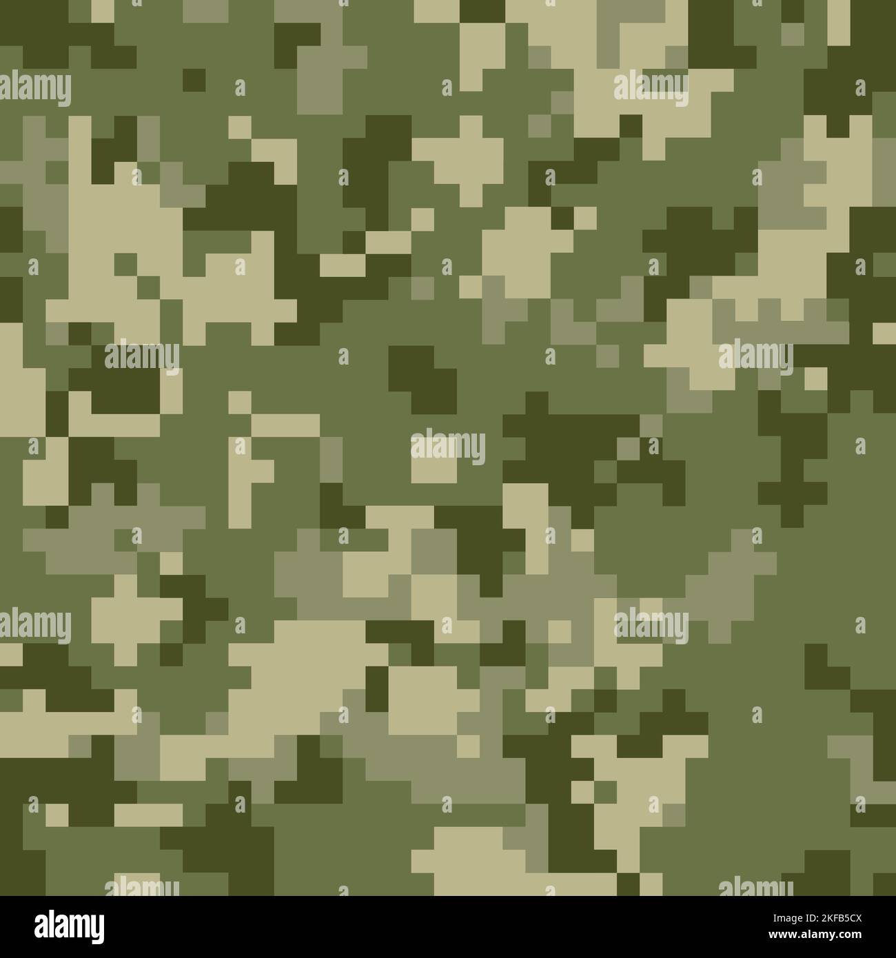 Pixel nahtlose militärische Mustertextur. Ukraine Tarnung MM 14. Abstraktes Masking-Design für Armee oder Jagd. Vektorgrafiken Stock Vektor
