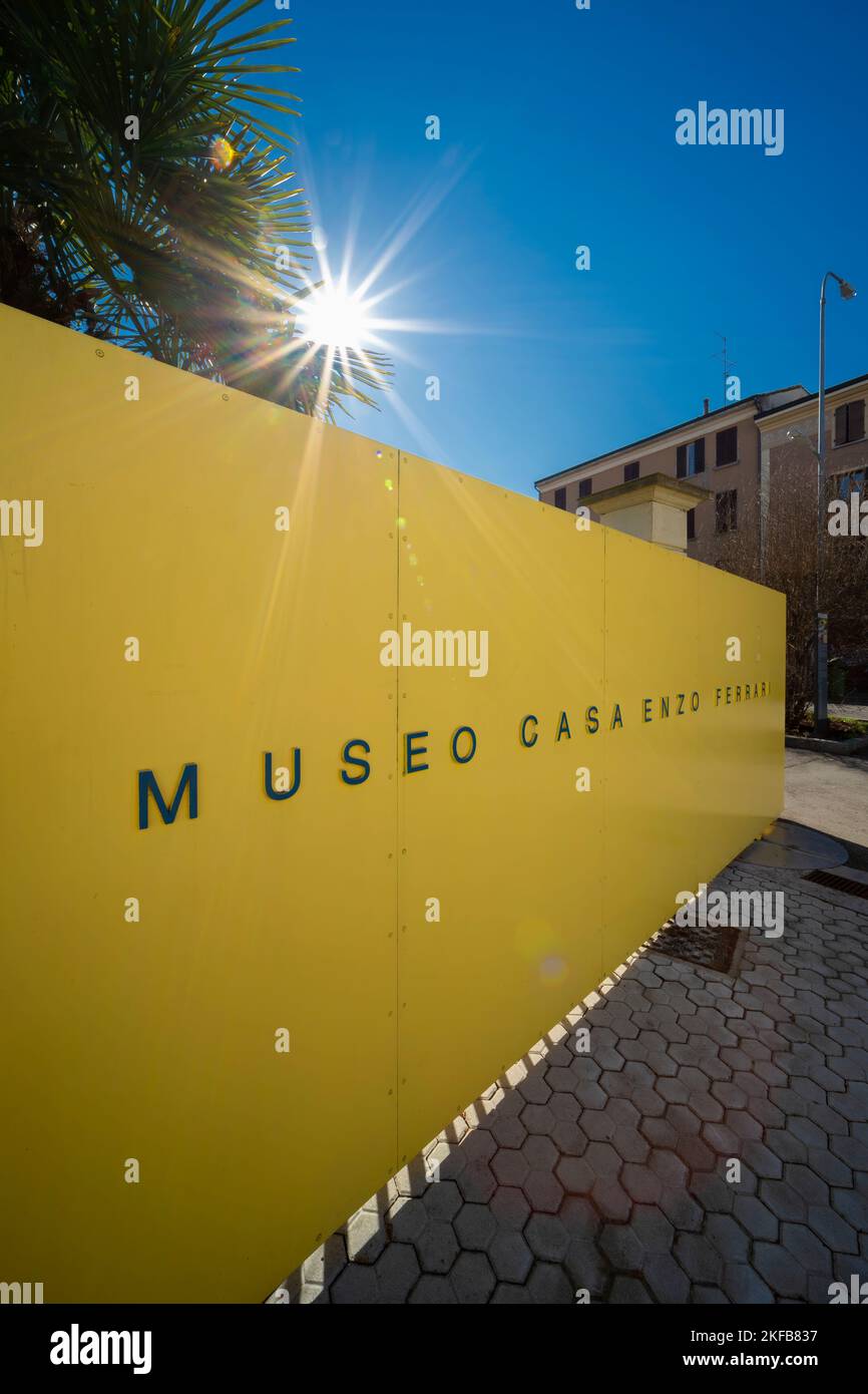 Museo Casa Enzo Ferrari di Modena Stockfoto