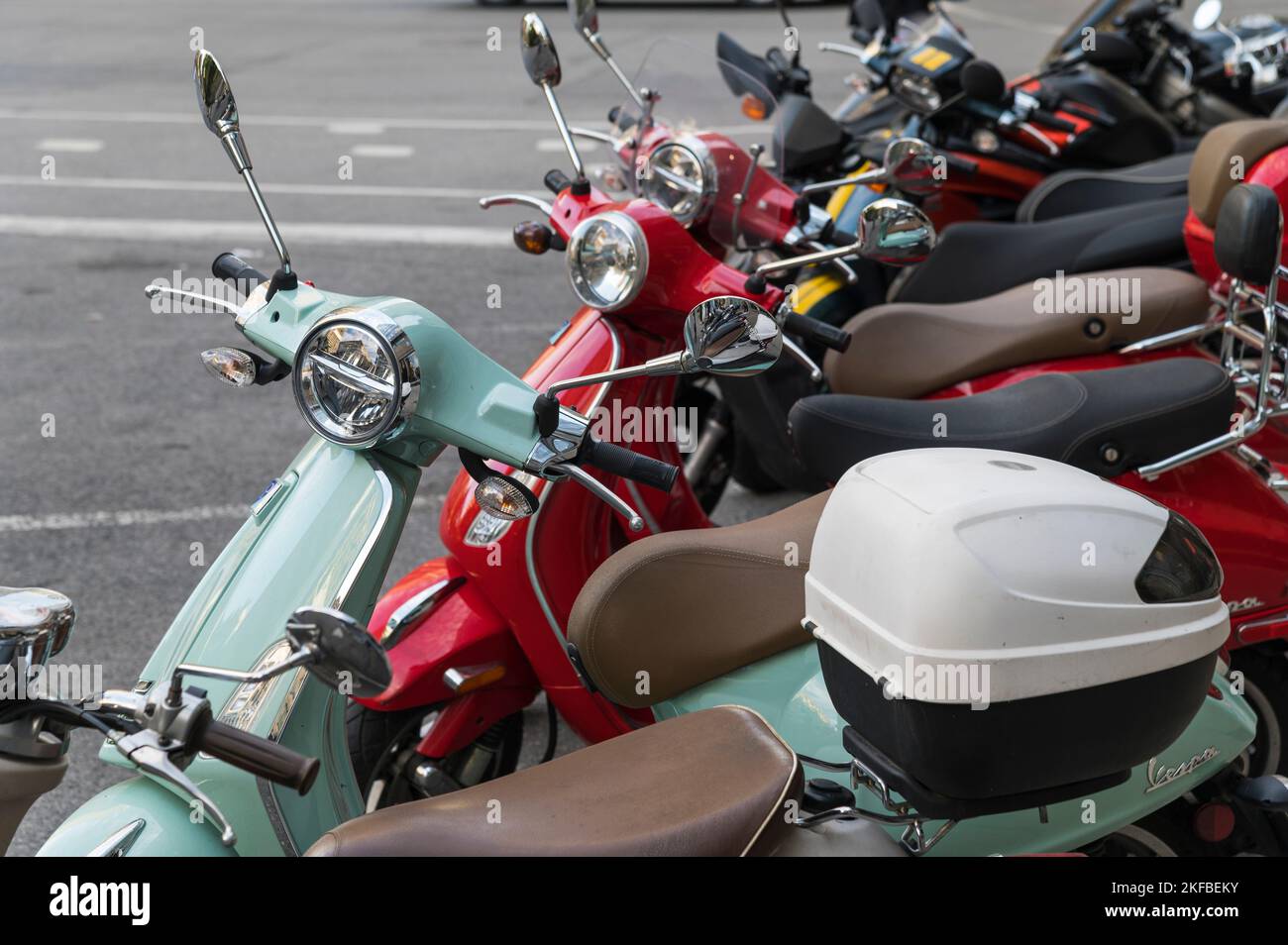 Vespas, Roller, Montreal, Kanada Stockfoto