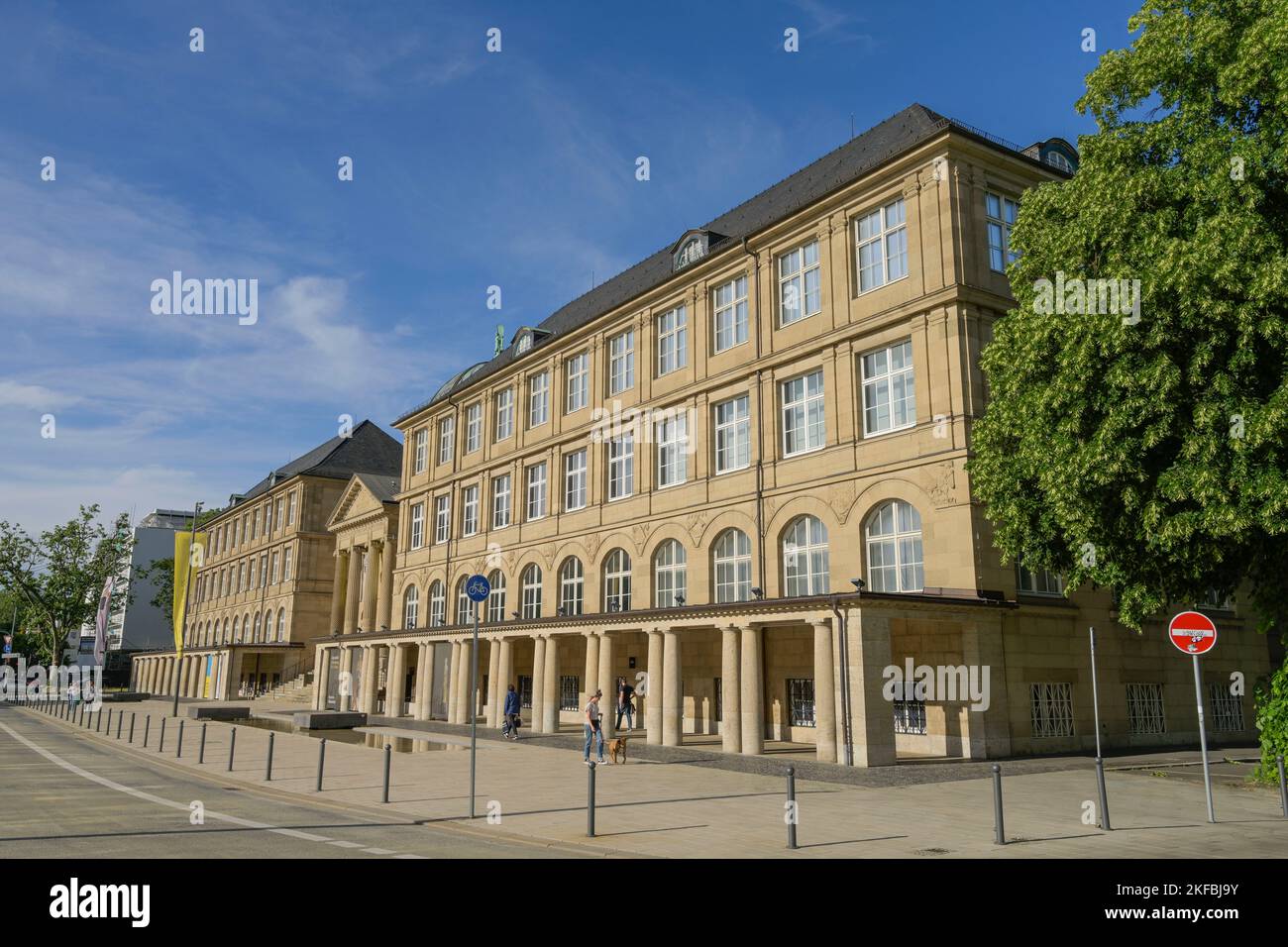 Museum Wiesbaden, Hessisches Landesmuseum für Kunst und Natur, Friedrich-Ebert-Allee, Wiesbaden, Hessen, Deutschland Stockfoto