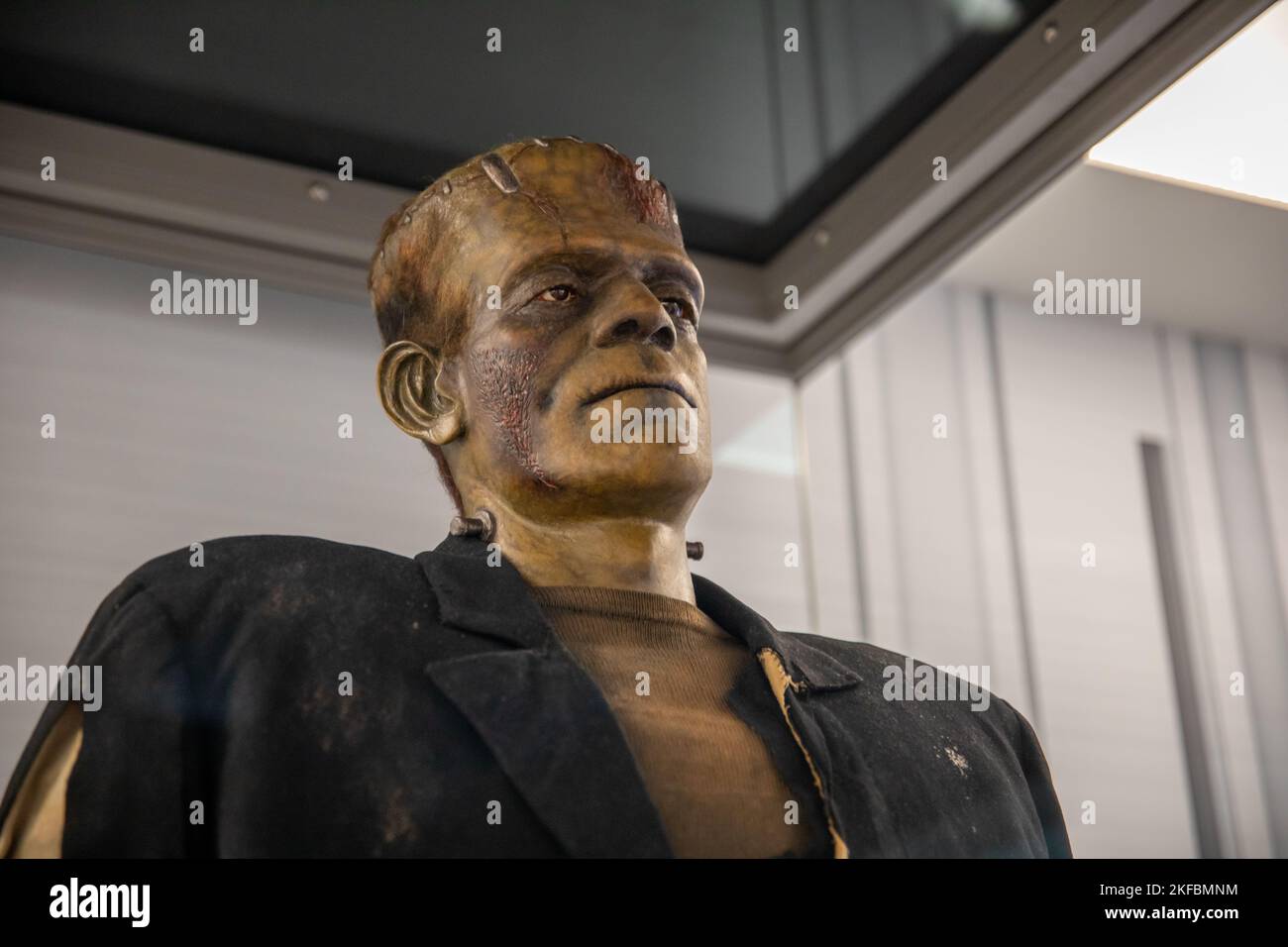 Das Kostüm von Boris Karloff in der Braut von Frankenstein im Wissenschaftsmuseum Stockfoto