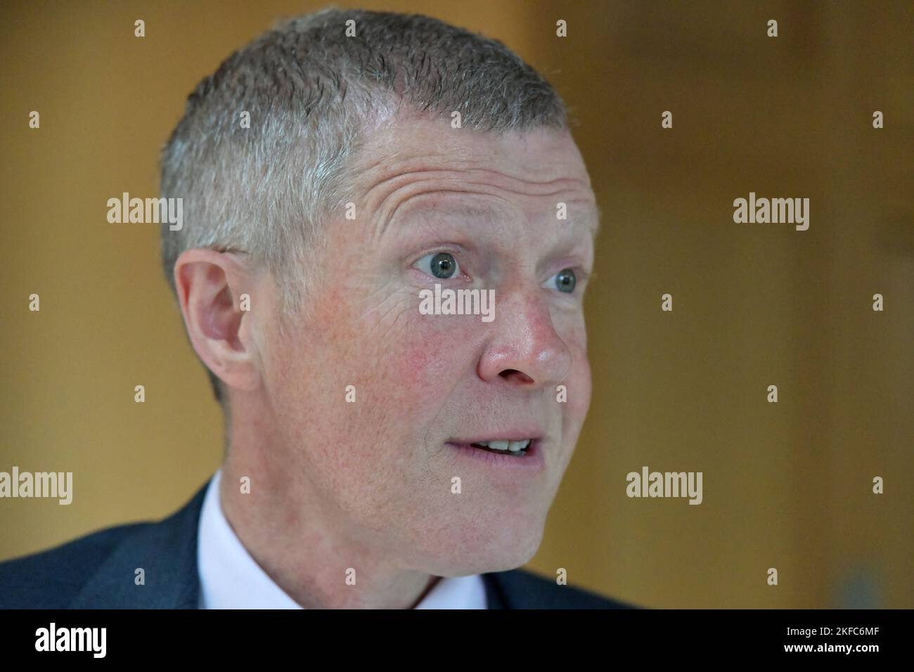 Edinburgh Schottland, Großbritannien 17. November 2022. Willie Rennie, schottische Liberaldemokraten im schottischen Parlament. Kredit sst/alamy live Nachrichten Stockfoto