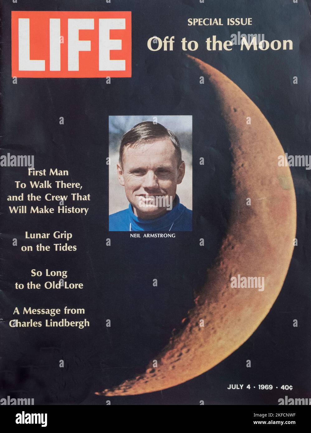 Vintage 4. Juli 1969 'Life' Magazin Cover, USA Stockfoto