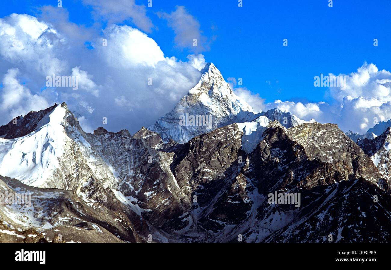 Mount Machhapuchhare im Himalaya Nepal Stockfoto