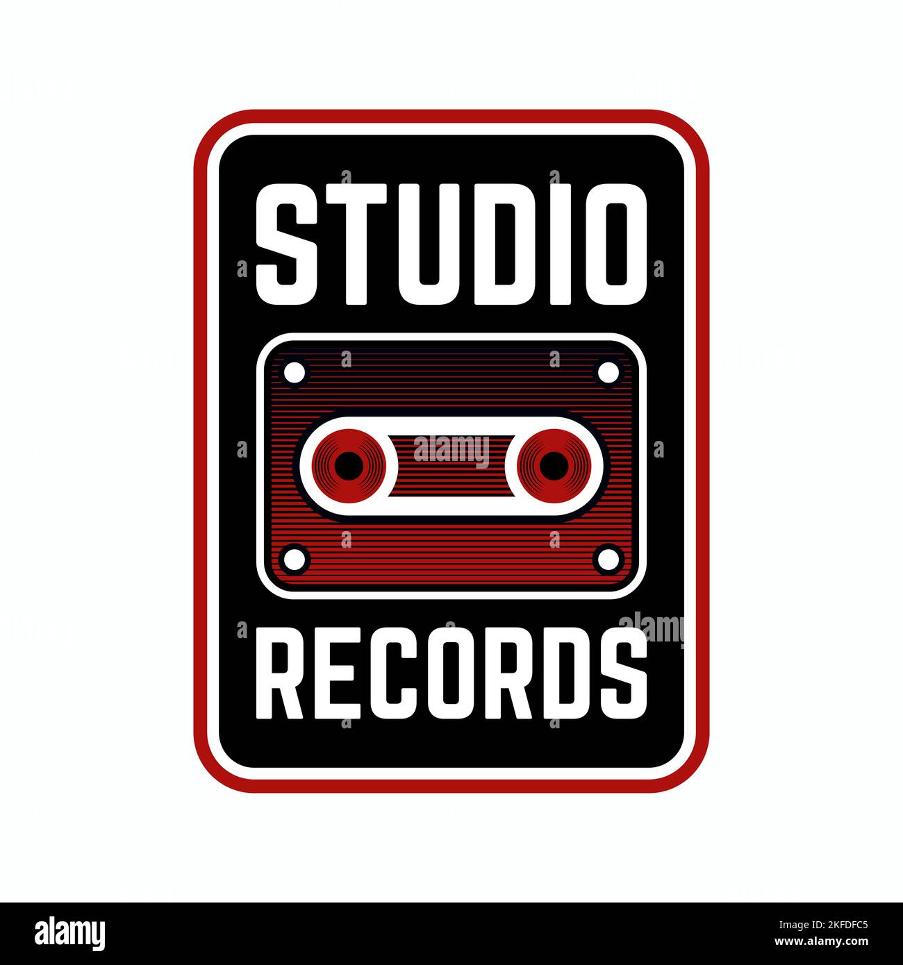 Studio Record-Logo Stockfoto