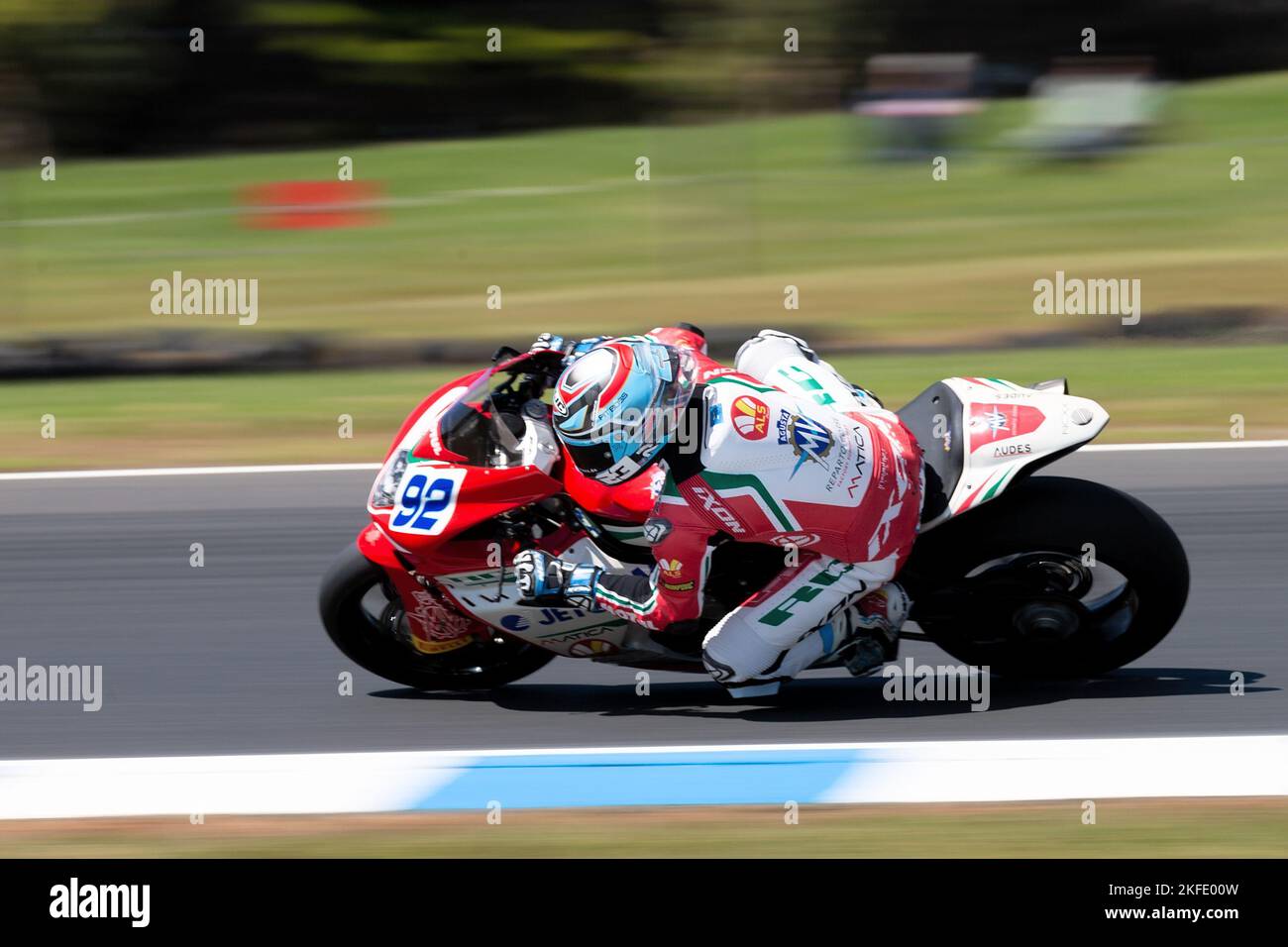 Phillip Island, Australien, 18. November 2022. Marcel SCHROETTER aus Deutschland auf der MV Agusta Reparto Corse MV Agusta F3 800 RR während der 2022 FIM World Superbike Championship Supersport Free Practice 2 auf dem Phillip Island Circuit am 18. November 2022 in Phillip Island, Australien. Kredit: Dave Hewison/Speed Media/Alamy Live Nachrichten Stockfoto