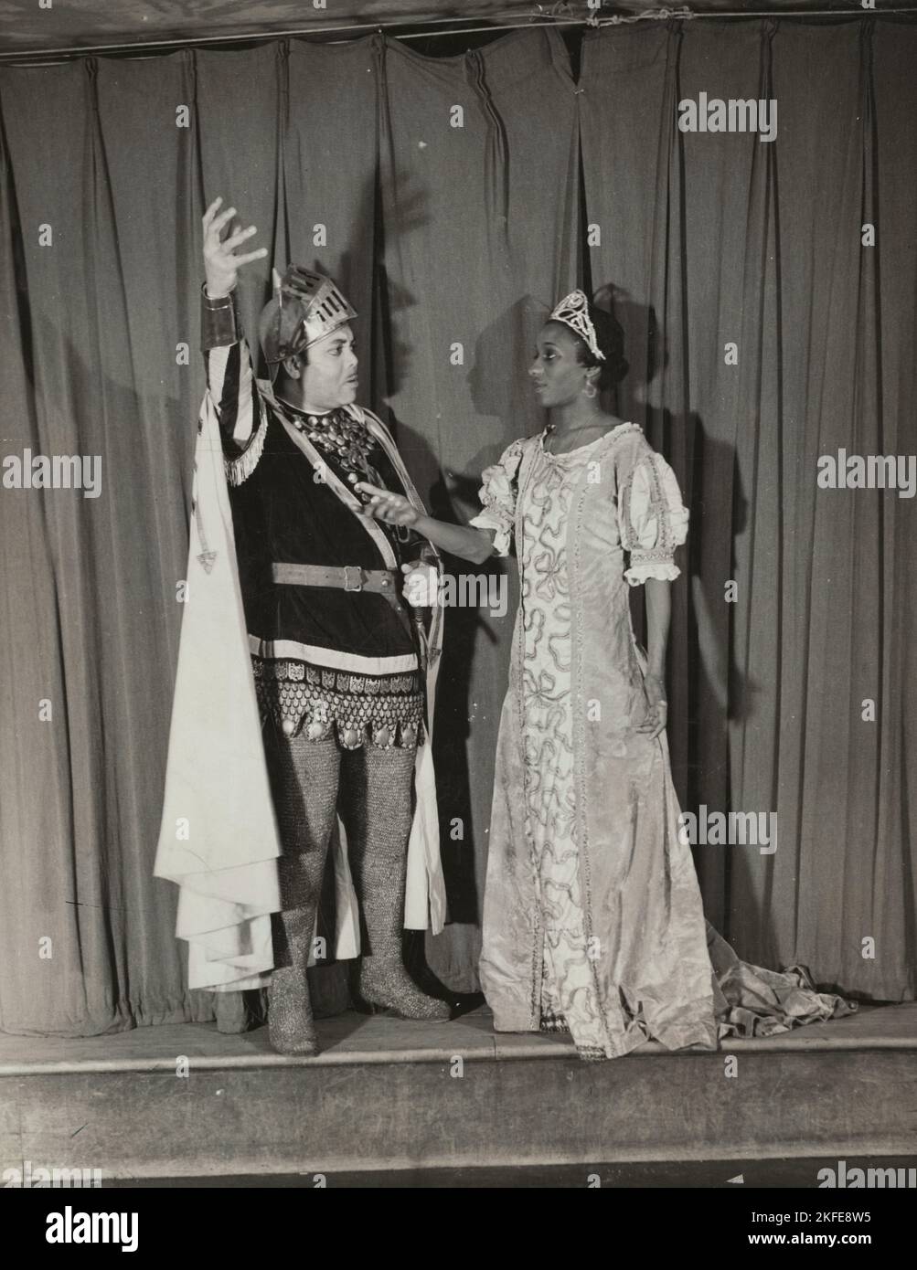 Parker Watkins als Manrico und Mattie Washington als Leonora, (1936 - 1938?). Stockfoto