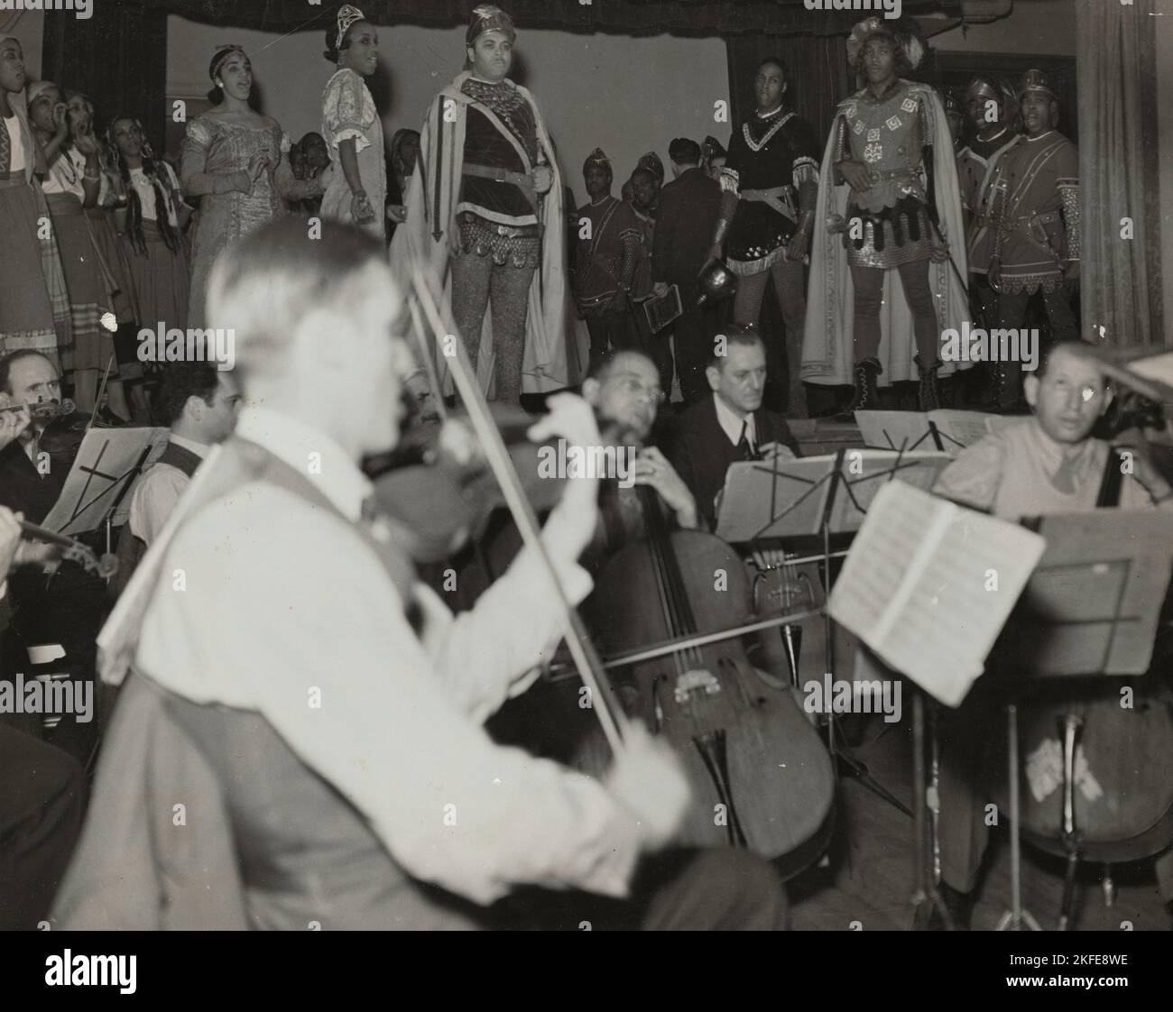 Orchester, 1936. Stockfoto