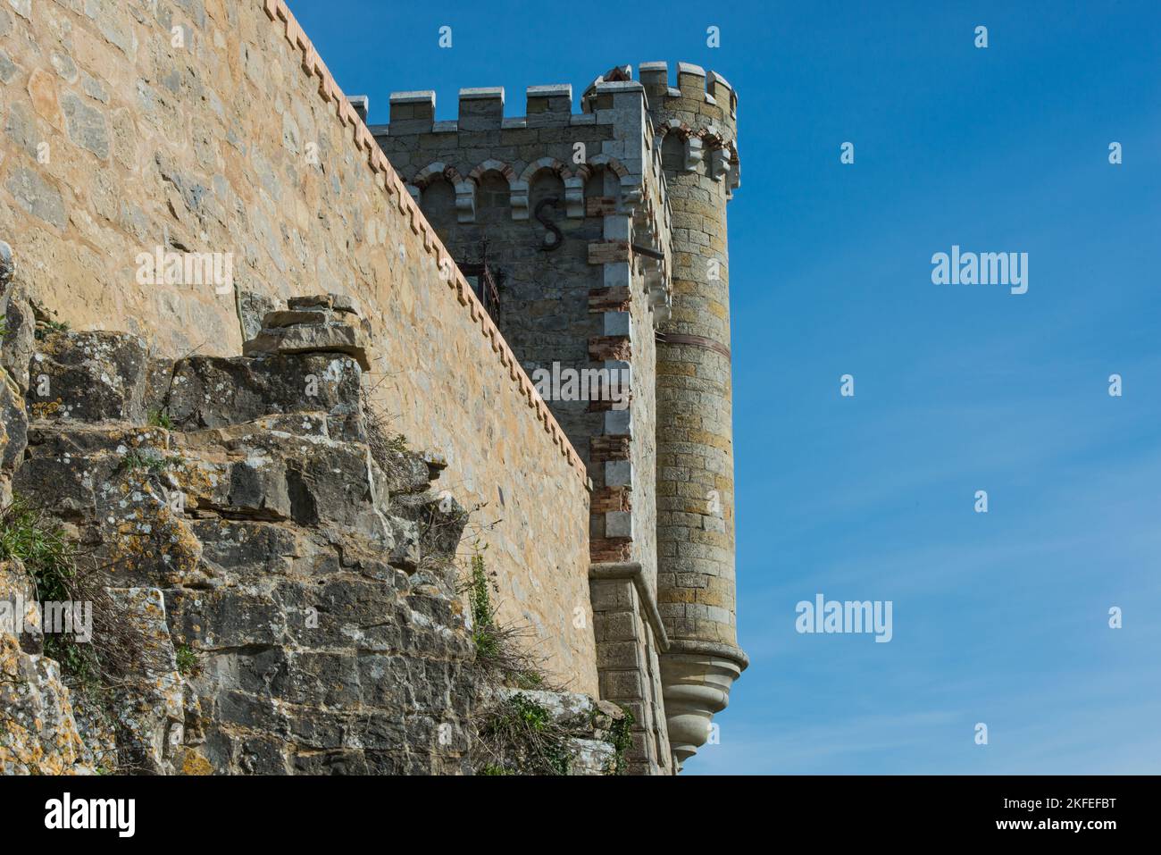 Auf dem Turm von Magdala wird der Gral sichtbar. Erkenne dich selbst. Stockfoto