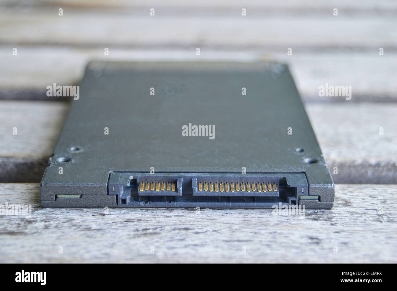 Laptop ssd Disk ist eine moderne Technologie. Weit verbreitet Stockfoto