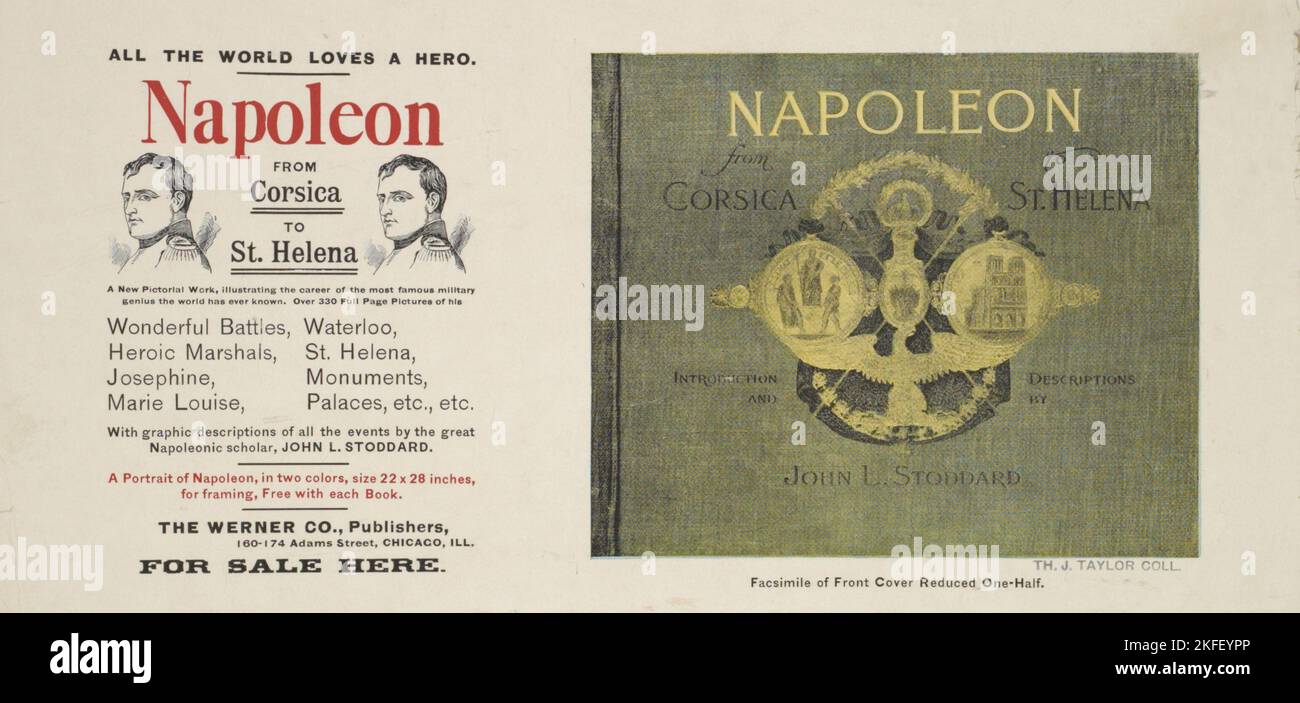 Die ganze Welt liebt einen Helden [..] Napoleon, c1895 - 1911. Veröffentlicht: 1894 Stockfoto