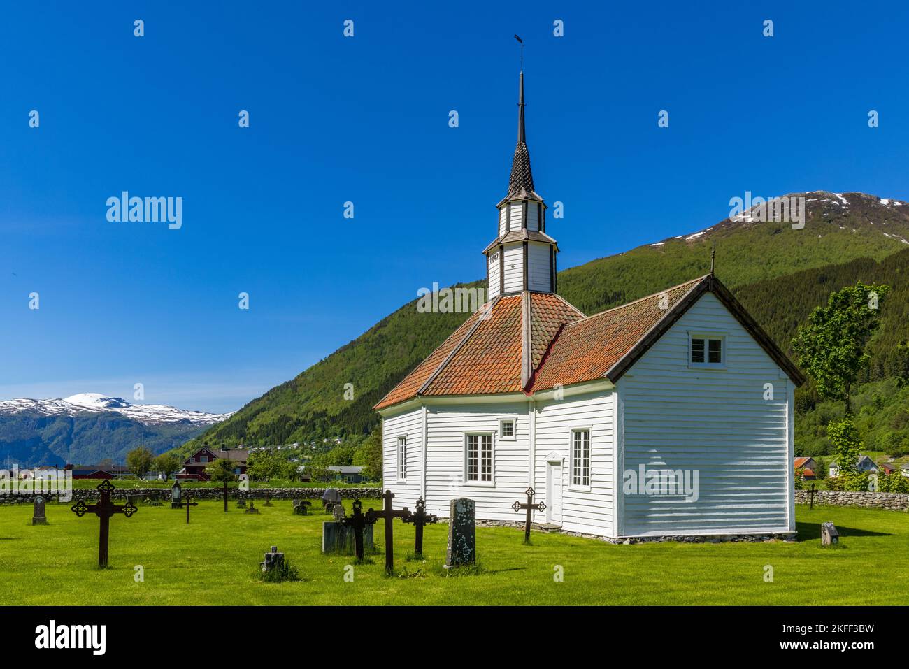 Kirche von Stordal, Norwegen Stockfoto