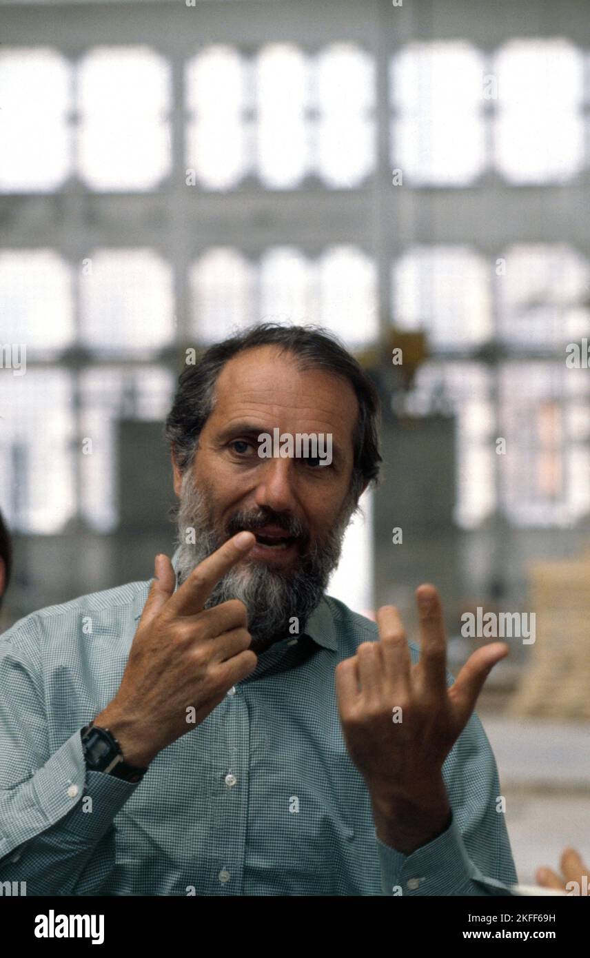 - Architekt Renzo Piano (Genua, 6/2000) Stockfoto