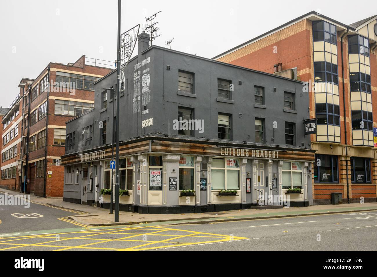 Editor's Draft Pub, Wellington Street, Leeds Stockfoto