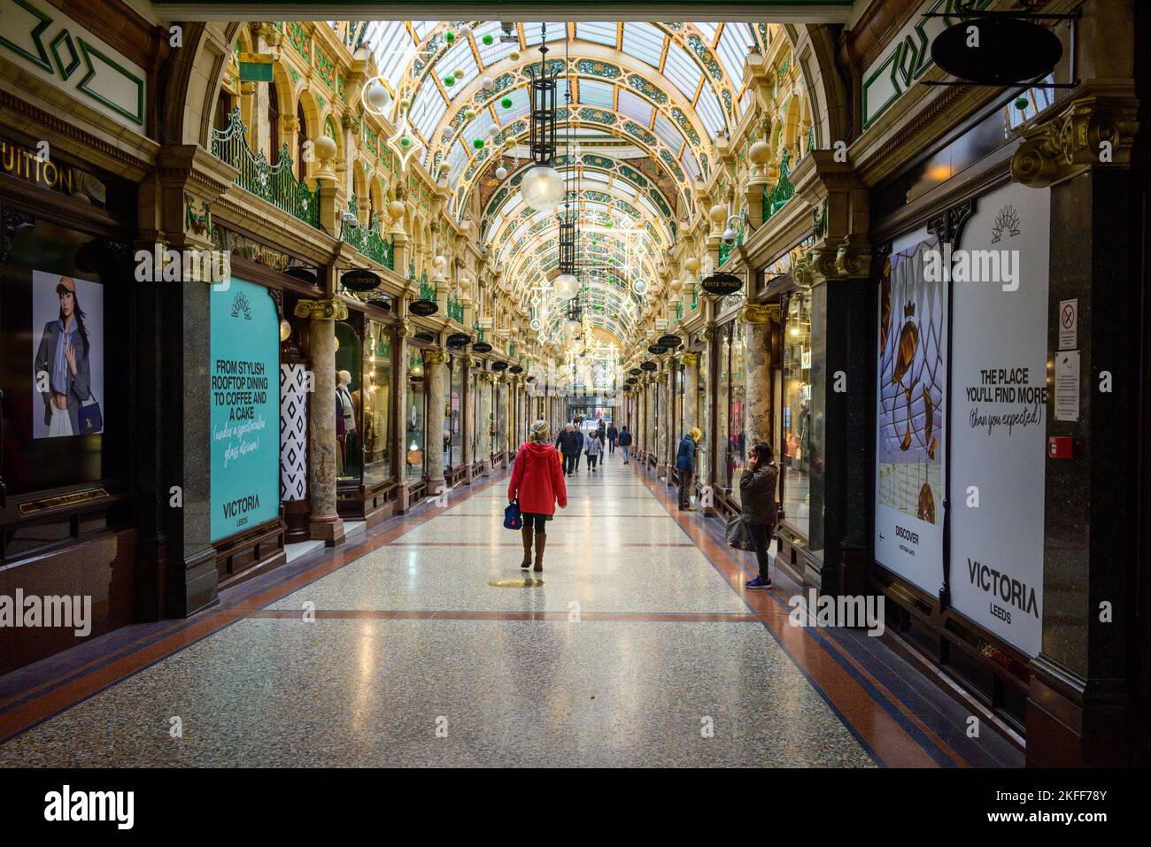 County Arcade Geschäfte und Einkaufsmöglichkeiten, Leeds Stockfoto