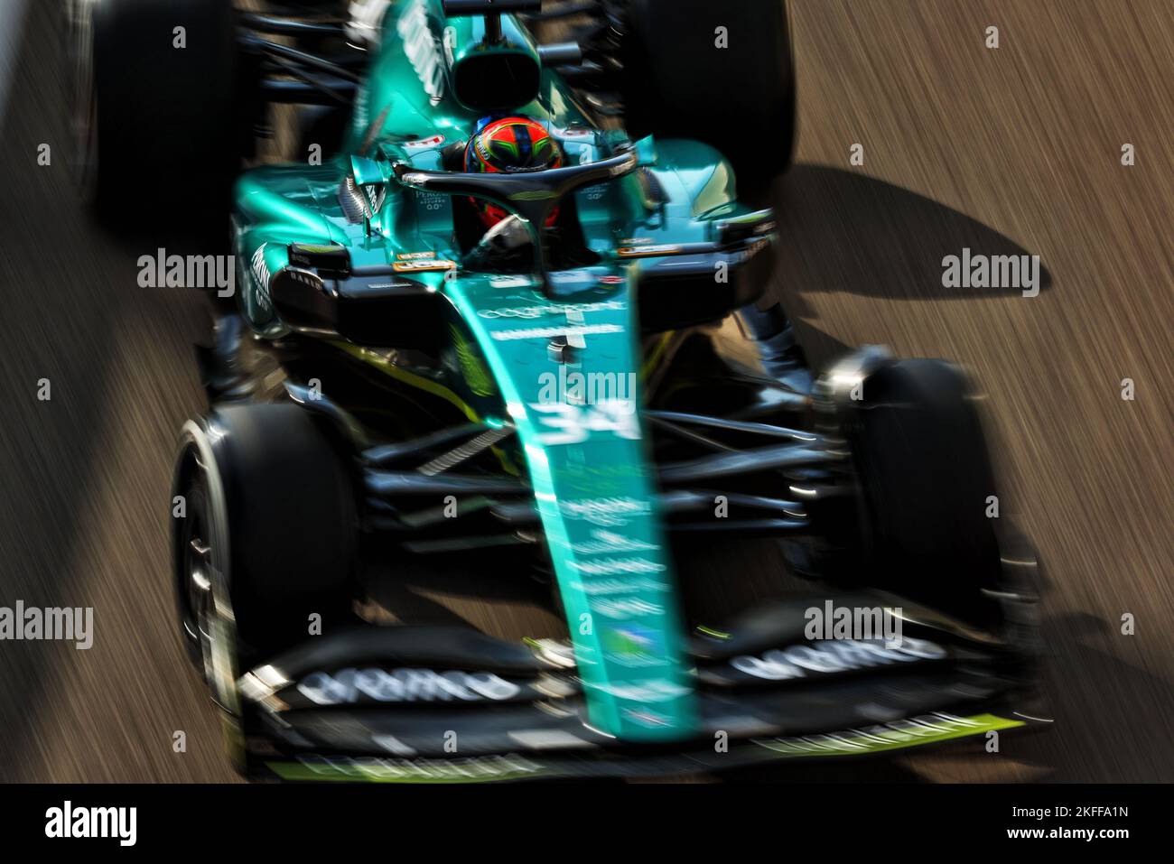 Aston Martin F1 Team AMR22 Driver Development Program. Abu Dhabi Grand ...