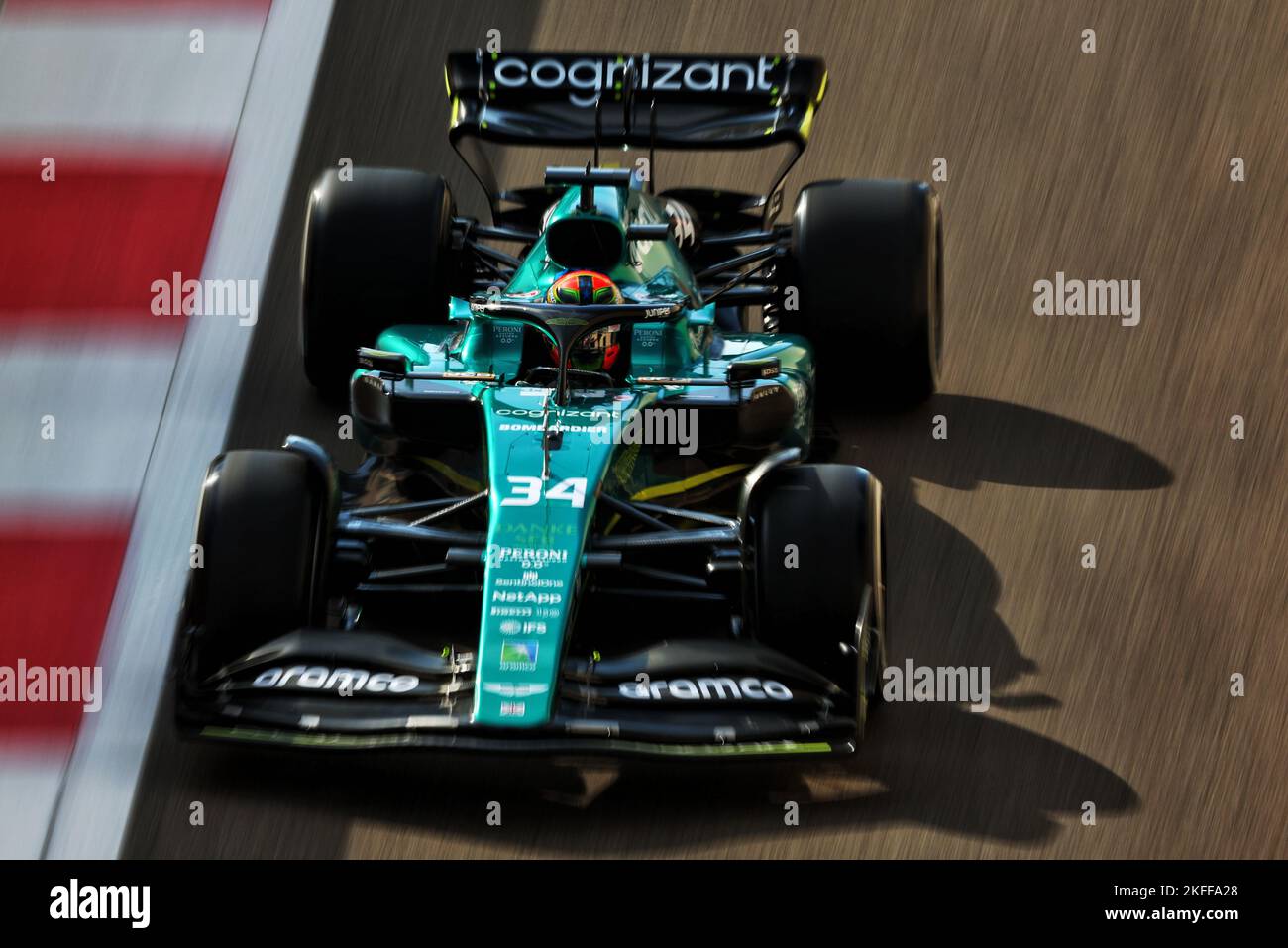 Aston Martin F1 Team AMR22 Driver Development Program. Abu Dhabi Grand ...