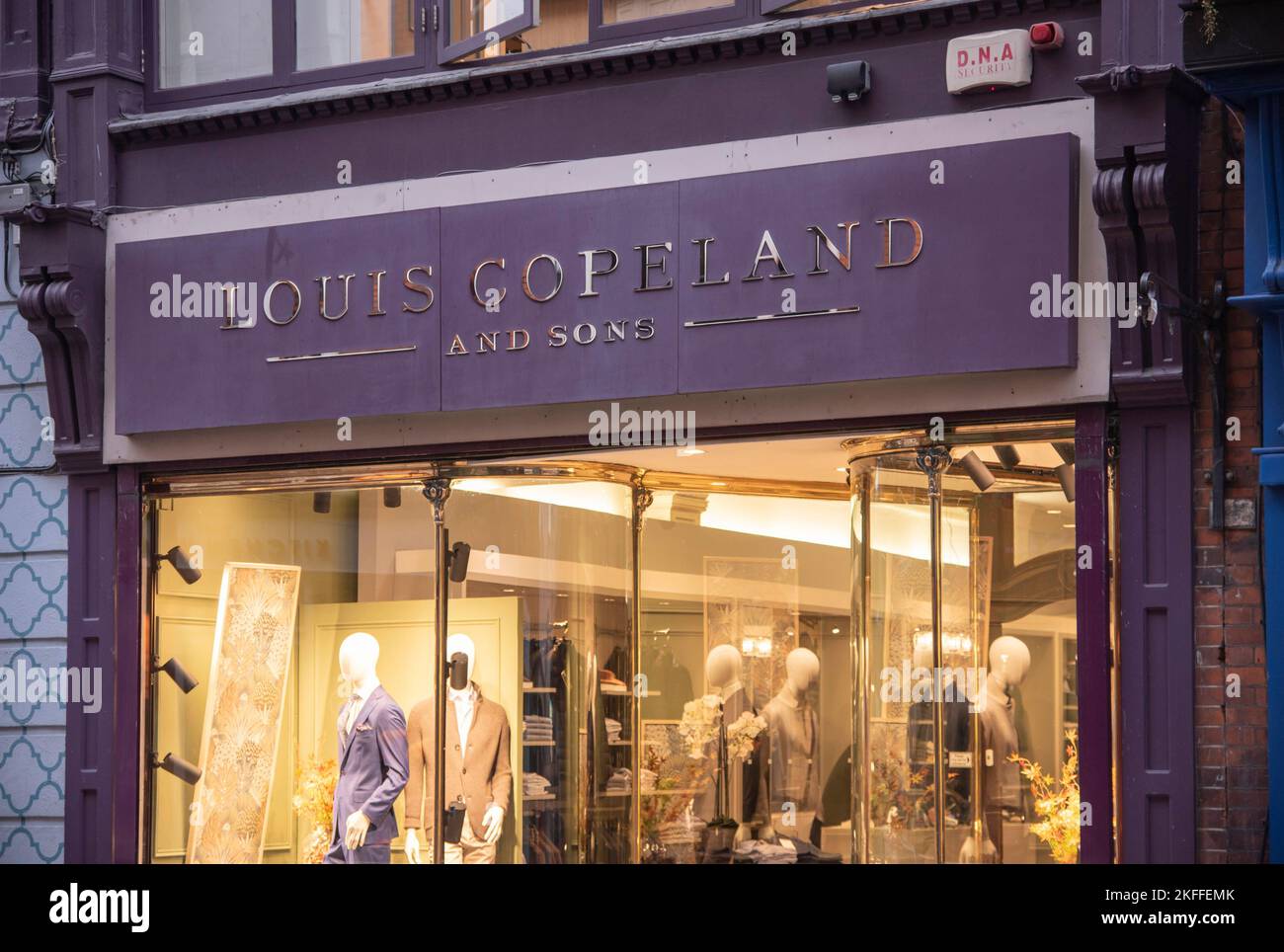 Louis Copeland und Söhne auf Wicklow Sreet in Dublin, Irland Stockfoto