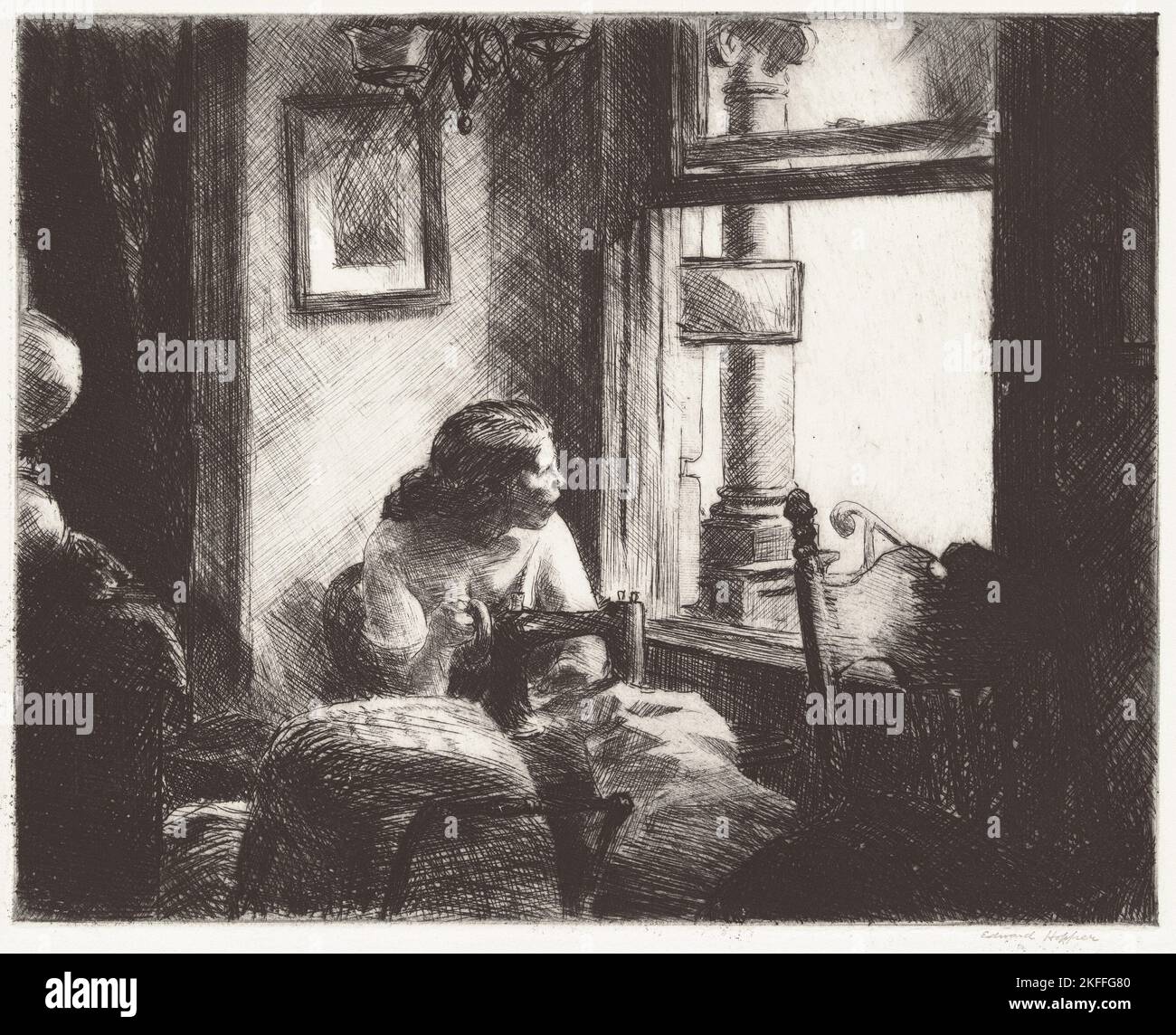 East Side Interior, 1922. Stockfoto