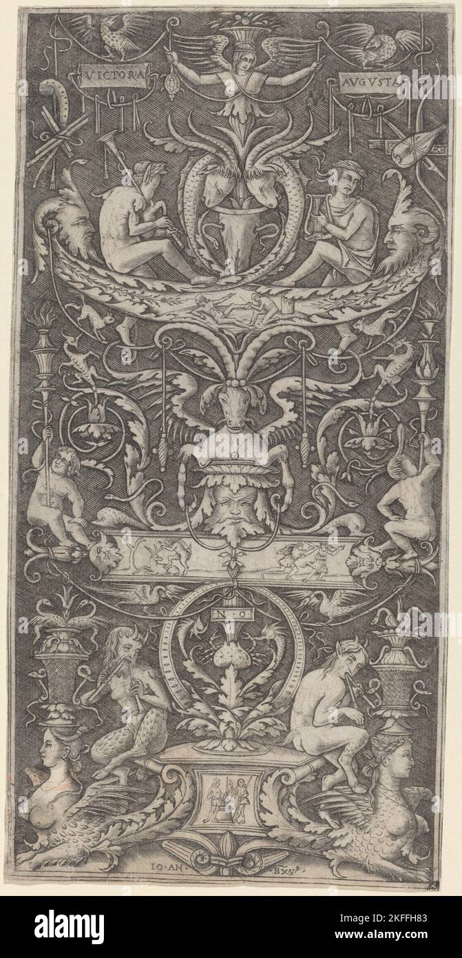 Ziertafel mit der Aufschrift „Victoria Augusta“, c. 1516. Stockfoto
