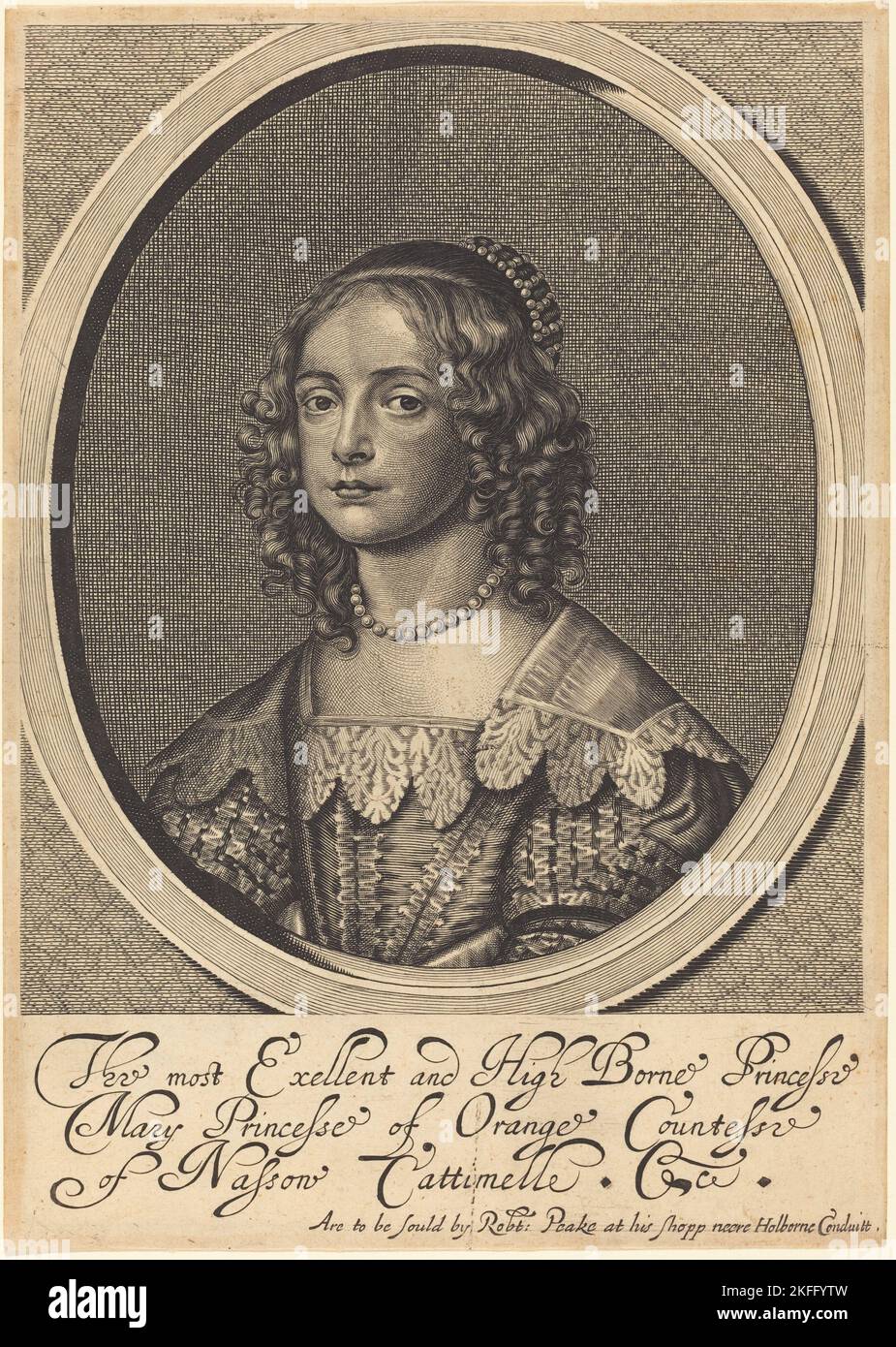 Maria, Prinzessin von Orange. Stockfoto