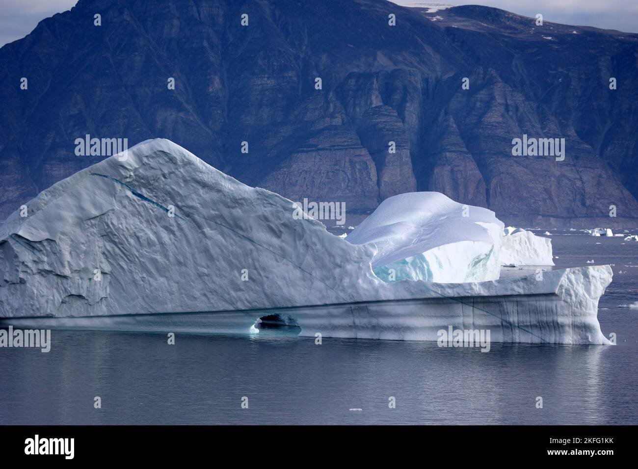 Grönland, Eisberge im Uummannaq Fjord das große Fjordsystem im nördlichen Teil Westgrönlands Stockfoto